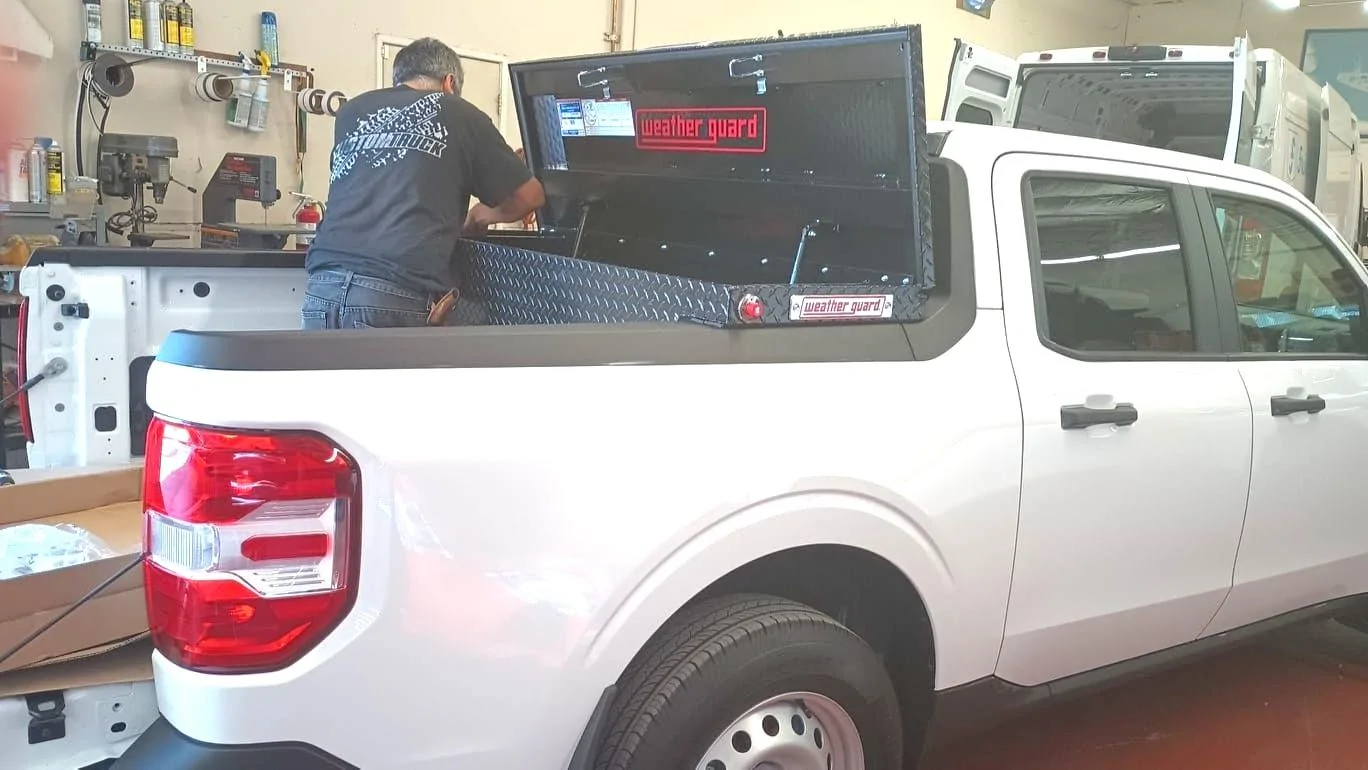 Ford Maverick Weatherguard toolbox found & installed in bed toolbox (1)