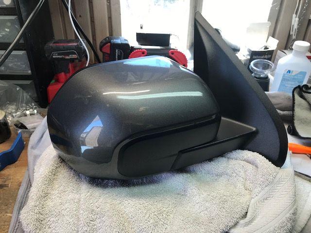 Ford Maverick Painted Mirror Skull Caps replaced / installed IMG_3453