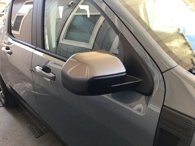Ford Maverick Painted Mirror Skull Caps replaced / installed IMG_3460