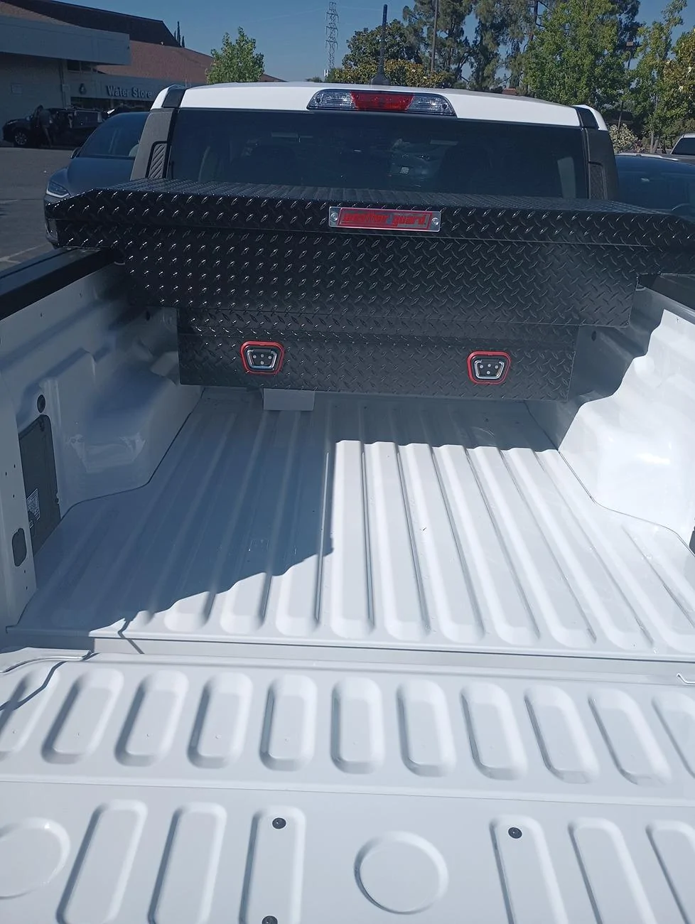 Ford Maverick Weatherguard toolbox found & installed in bed IMG_20240707_170515996