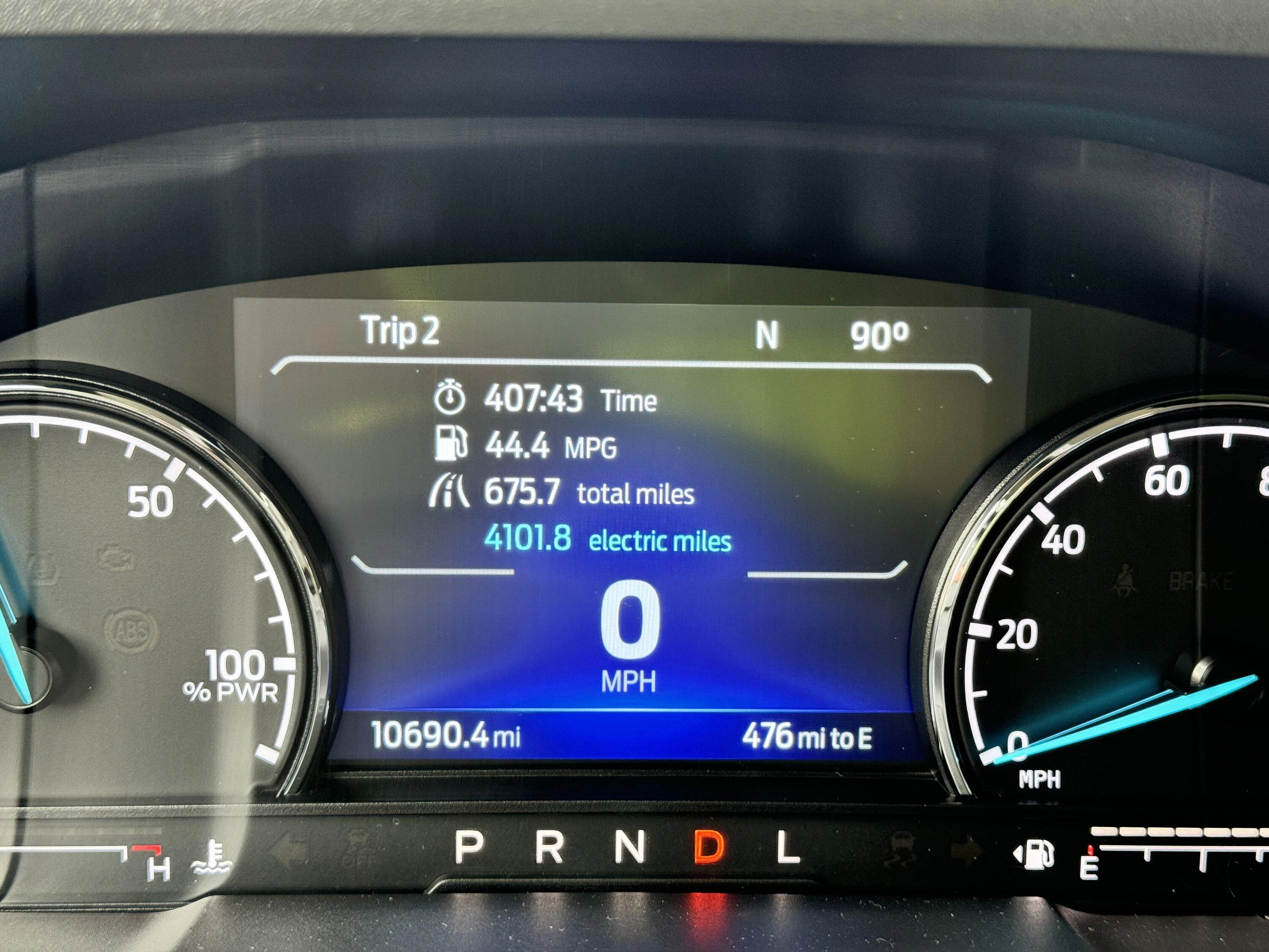 Ford Maverick Mileage rolls over after 1k miles on my Trip 2 screen. IMG_5091