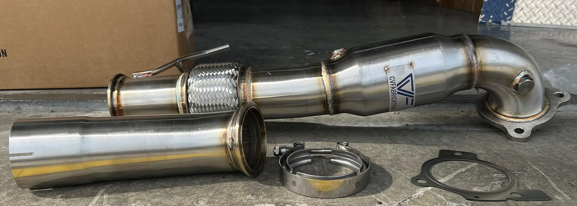 Ford Maverick CVF 3" High-Flow Catted Downpipe now available for 2.0 Maverick EcoBoost! The best bang-for-your buck out there Maverick DP