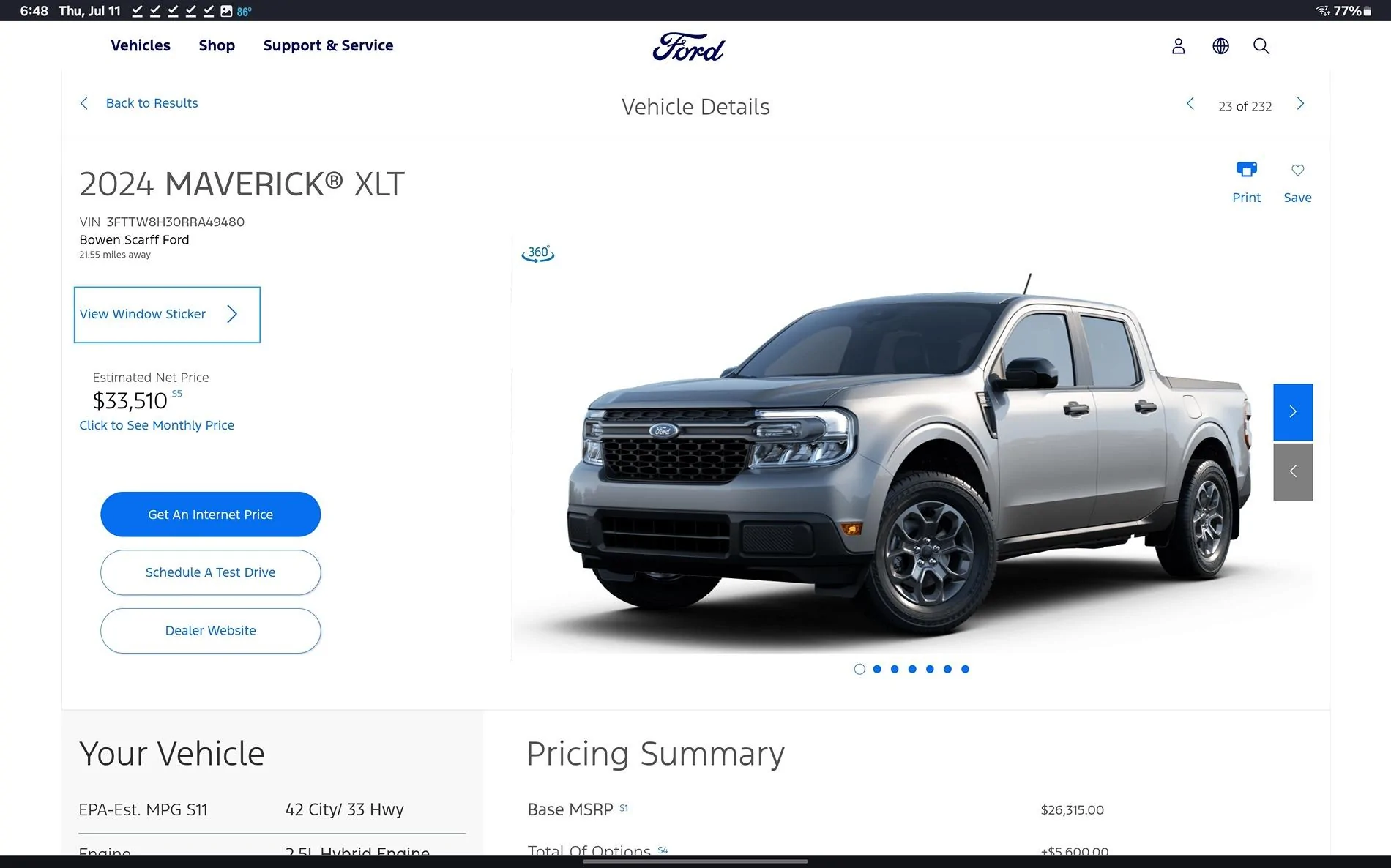 Ford Maverick New here! Screenshot_20240711_184830_Chrom