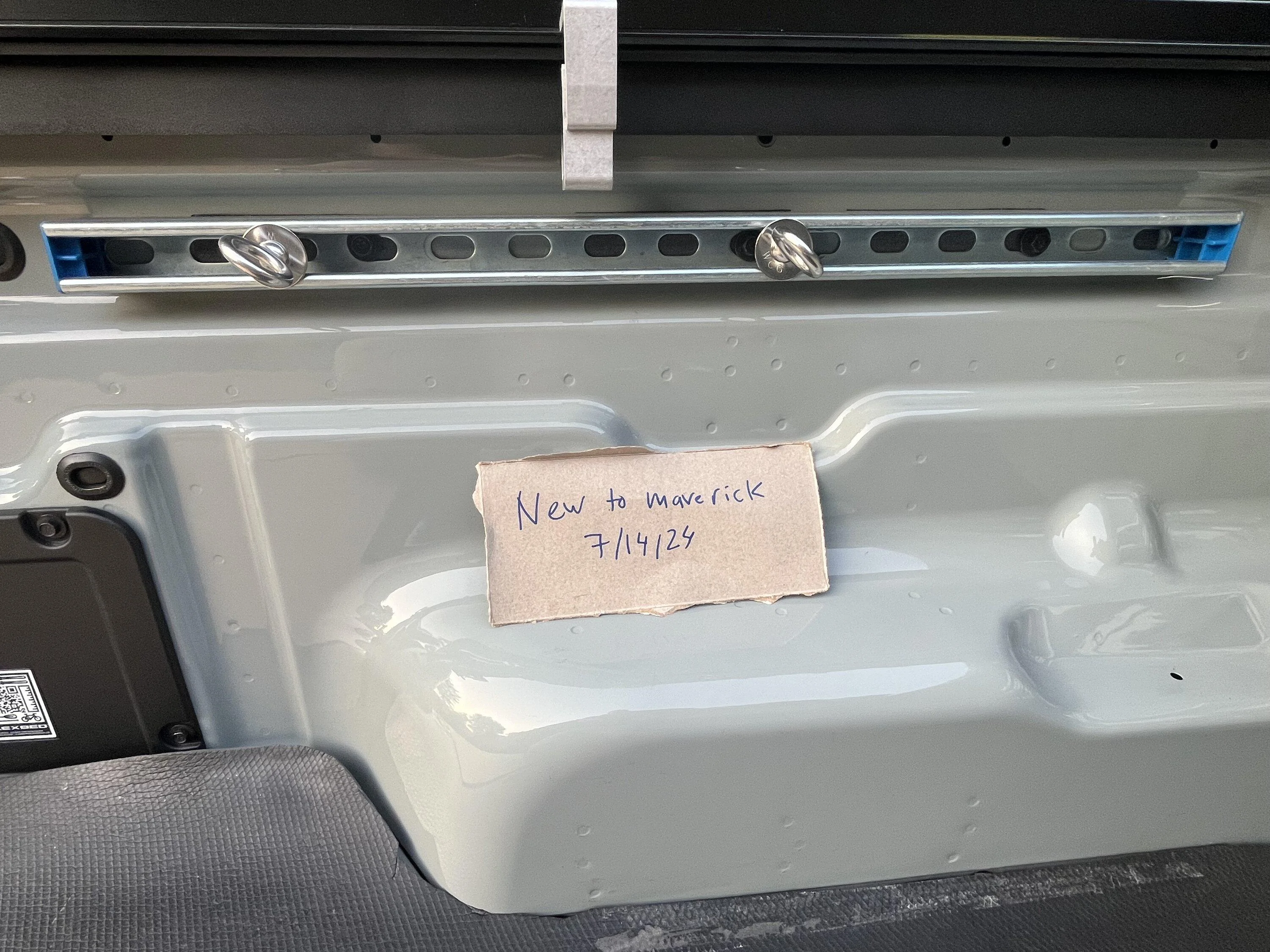 Ford Maverick Home made cargo management bed rails IMG_0241