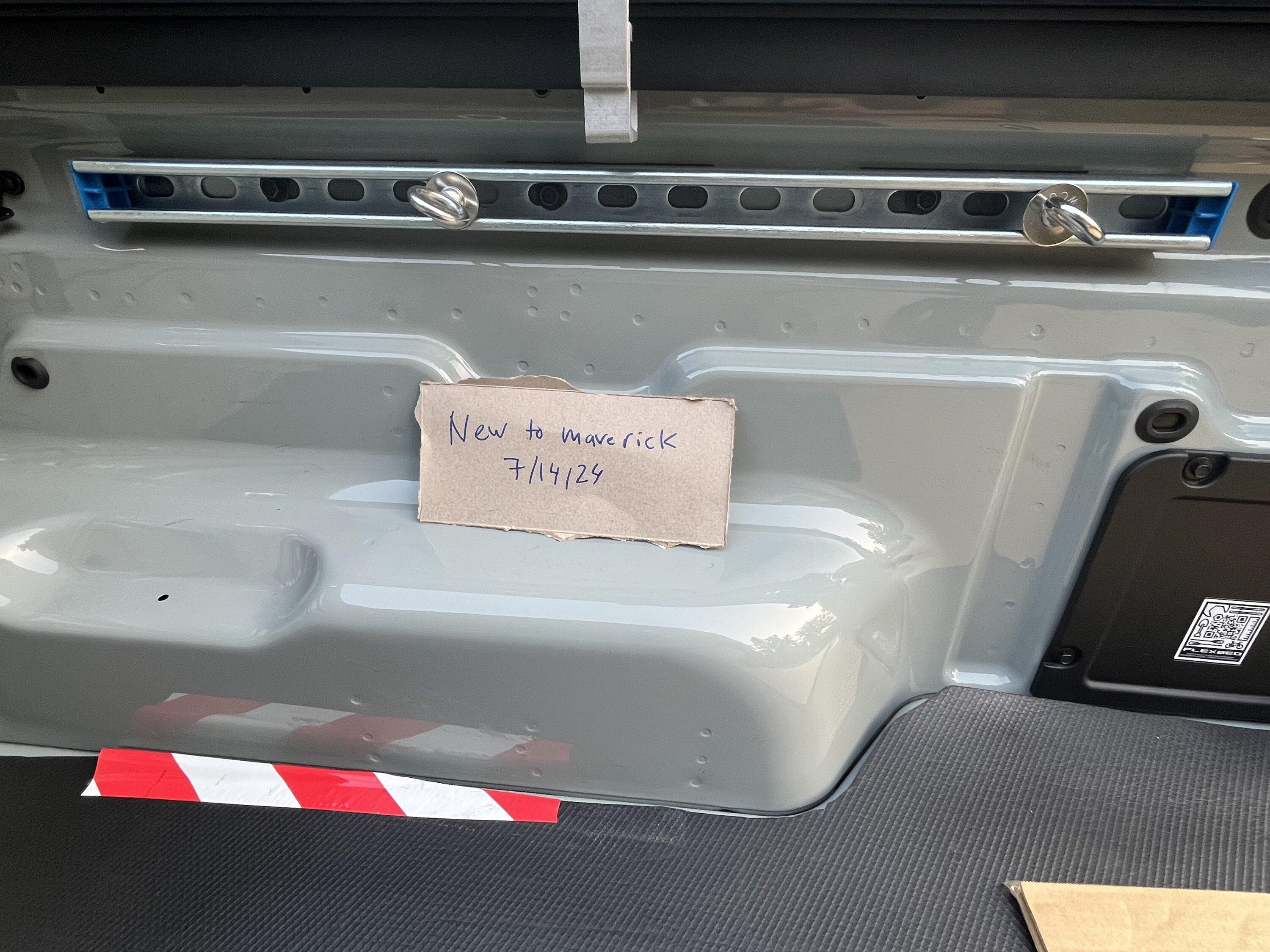 Ford Maverick Home made cargo management bed rails IMG_0242
