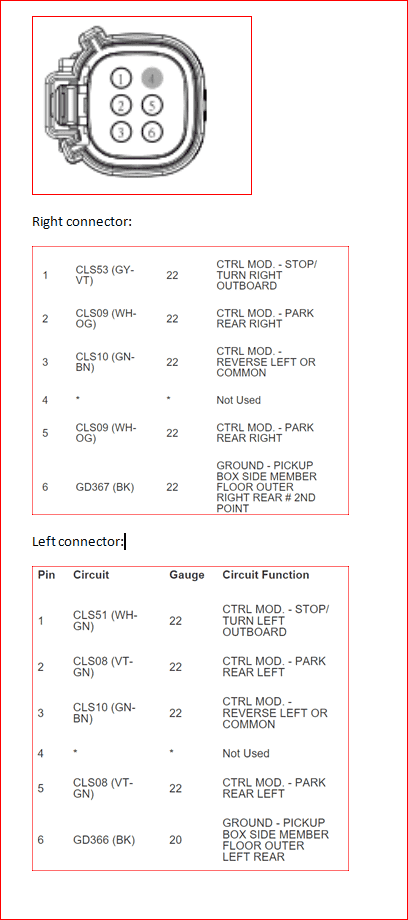 Ford Maverick Reverse Wire Color 1721011709003-24