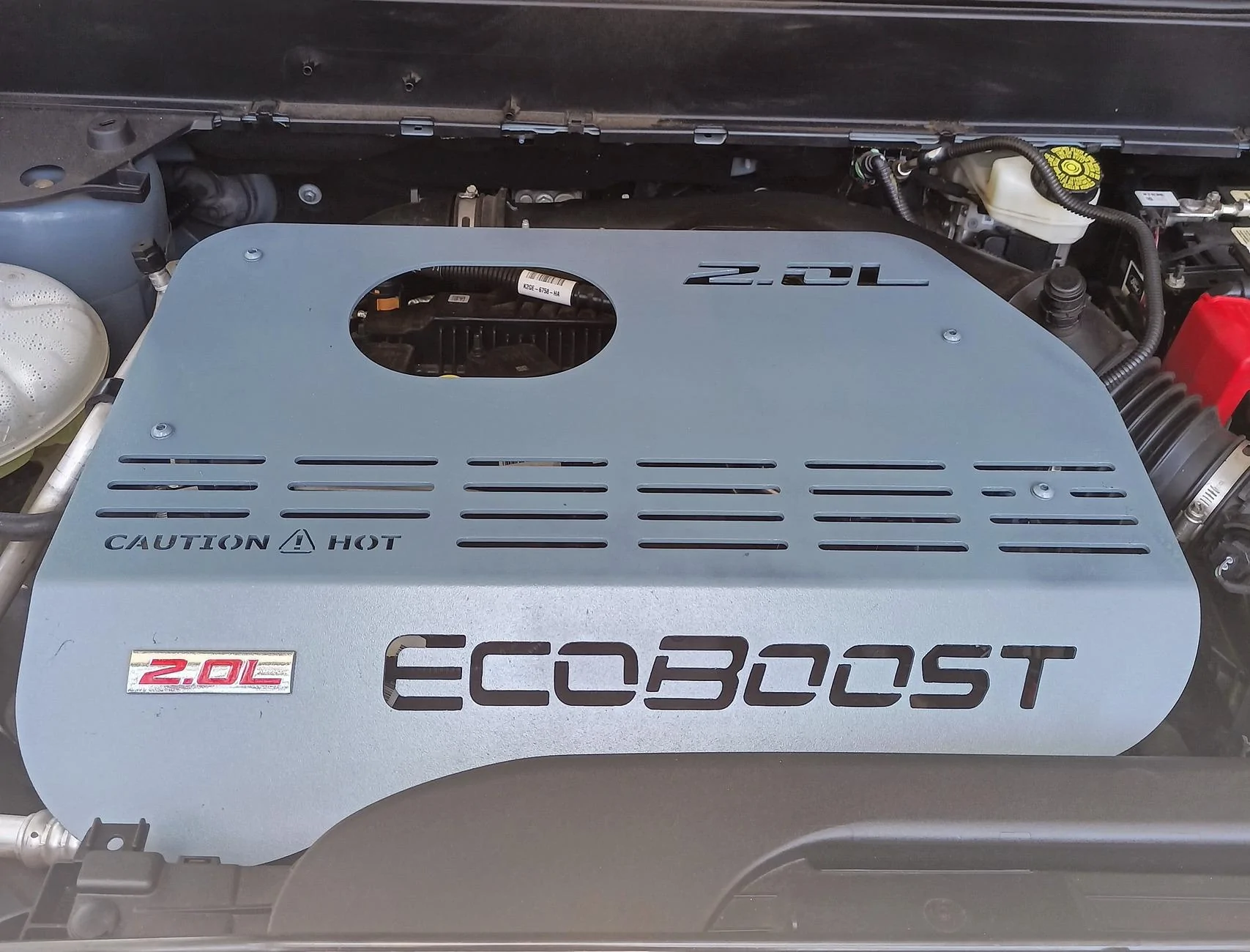 Ford Maverick 2.0L EcoBoost Engine Shroud Cover Installed 20240430_123546_HDR~3