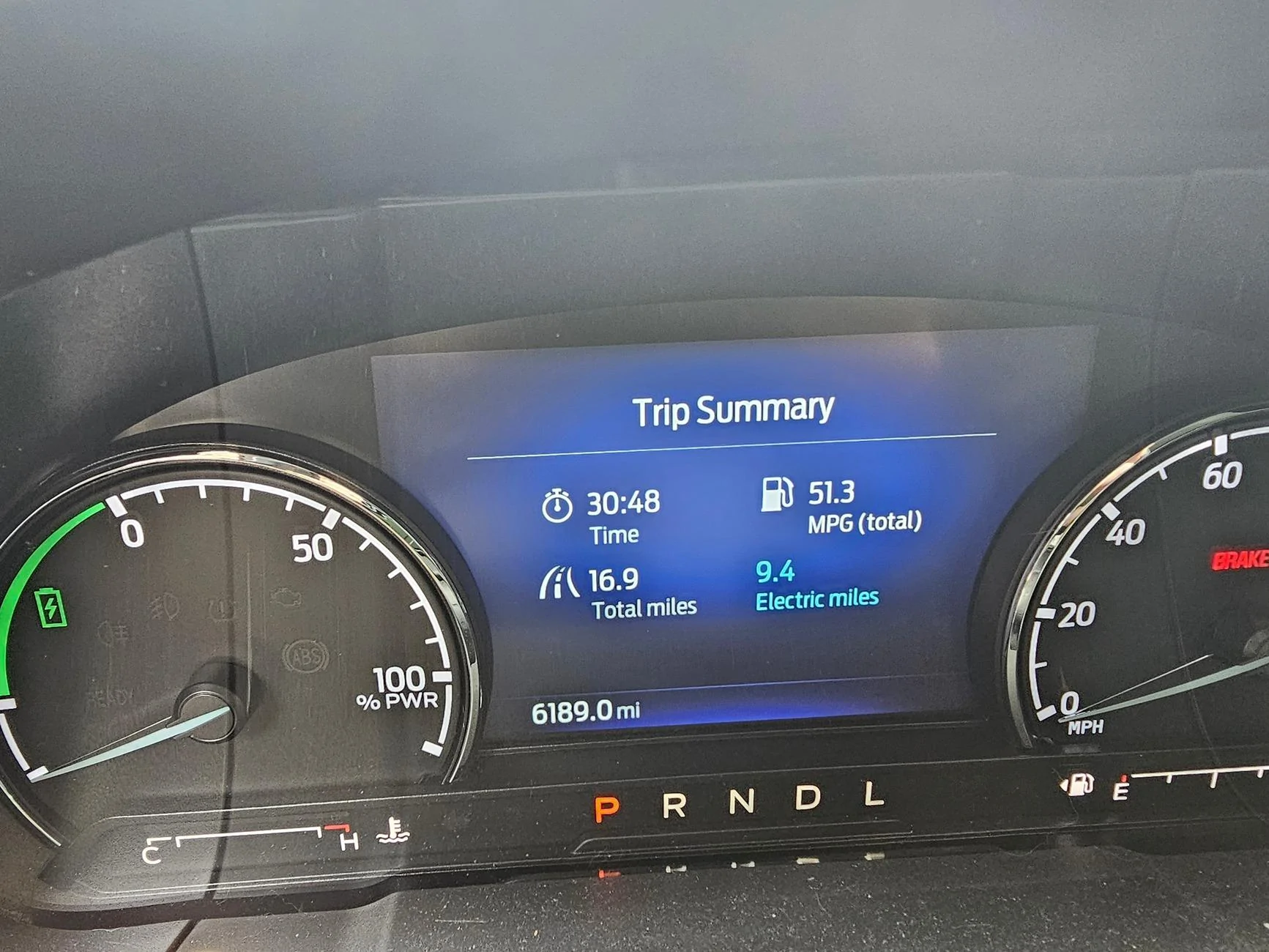Ford Maverick Mav Hybrid mileage 20240708_143359