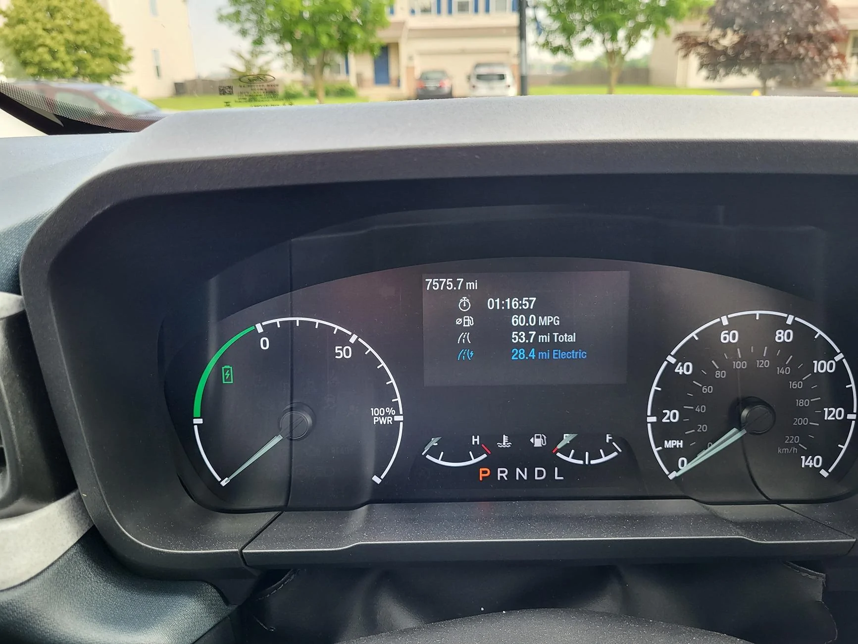 Ford Maverick Mav Hybrid mileage 20240517_084929
