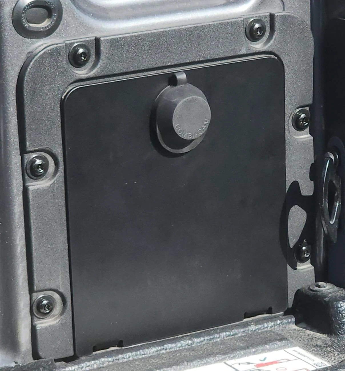 Ford Maverick Adding a bed cubby lock 20240716_174216