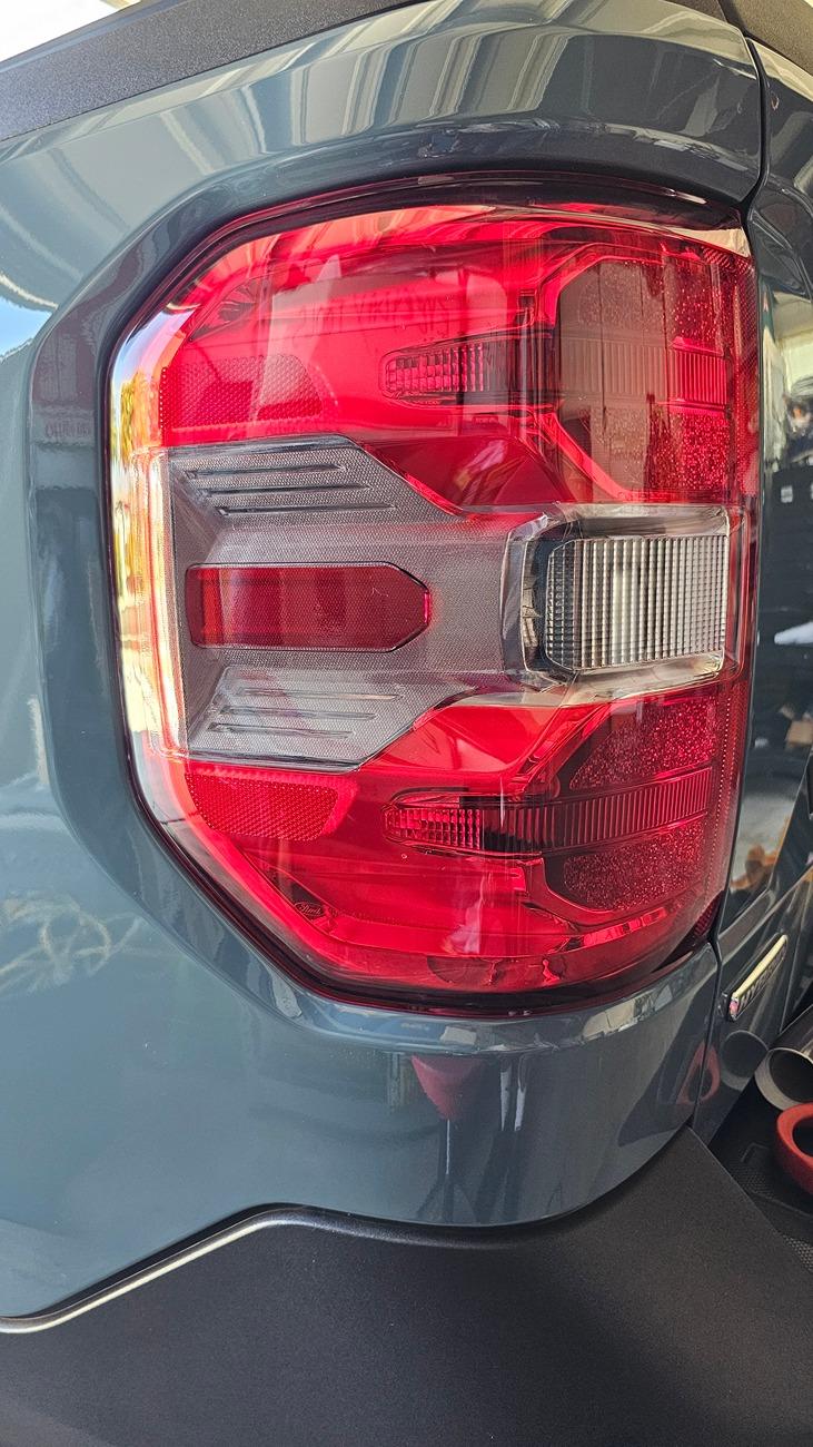 Ford Maverick Film on Tailights AFTER
