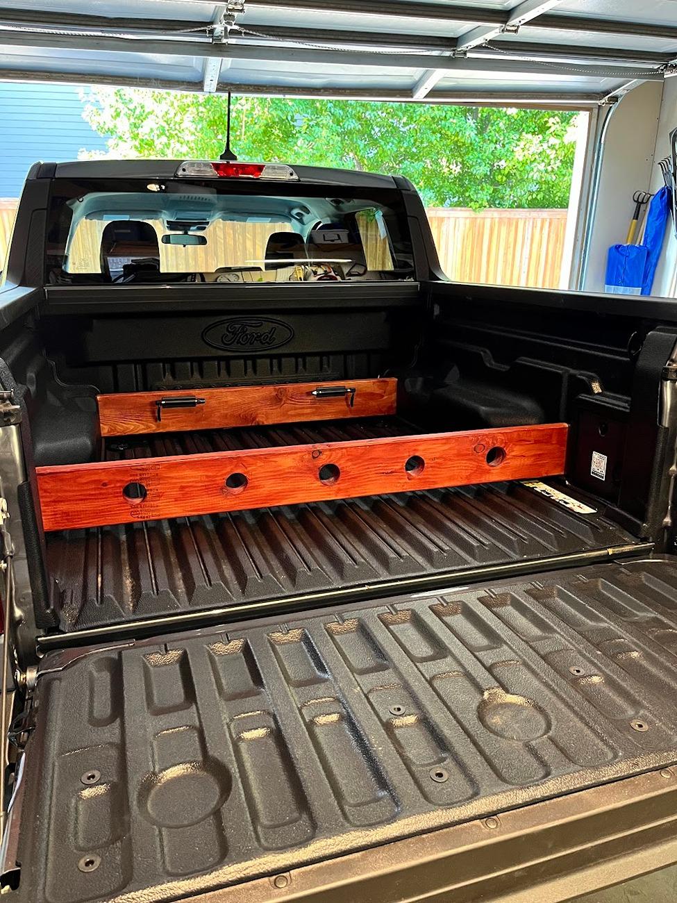 Ford Maverick DIY Bed Divider Made From Cedar Maverick