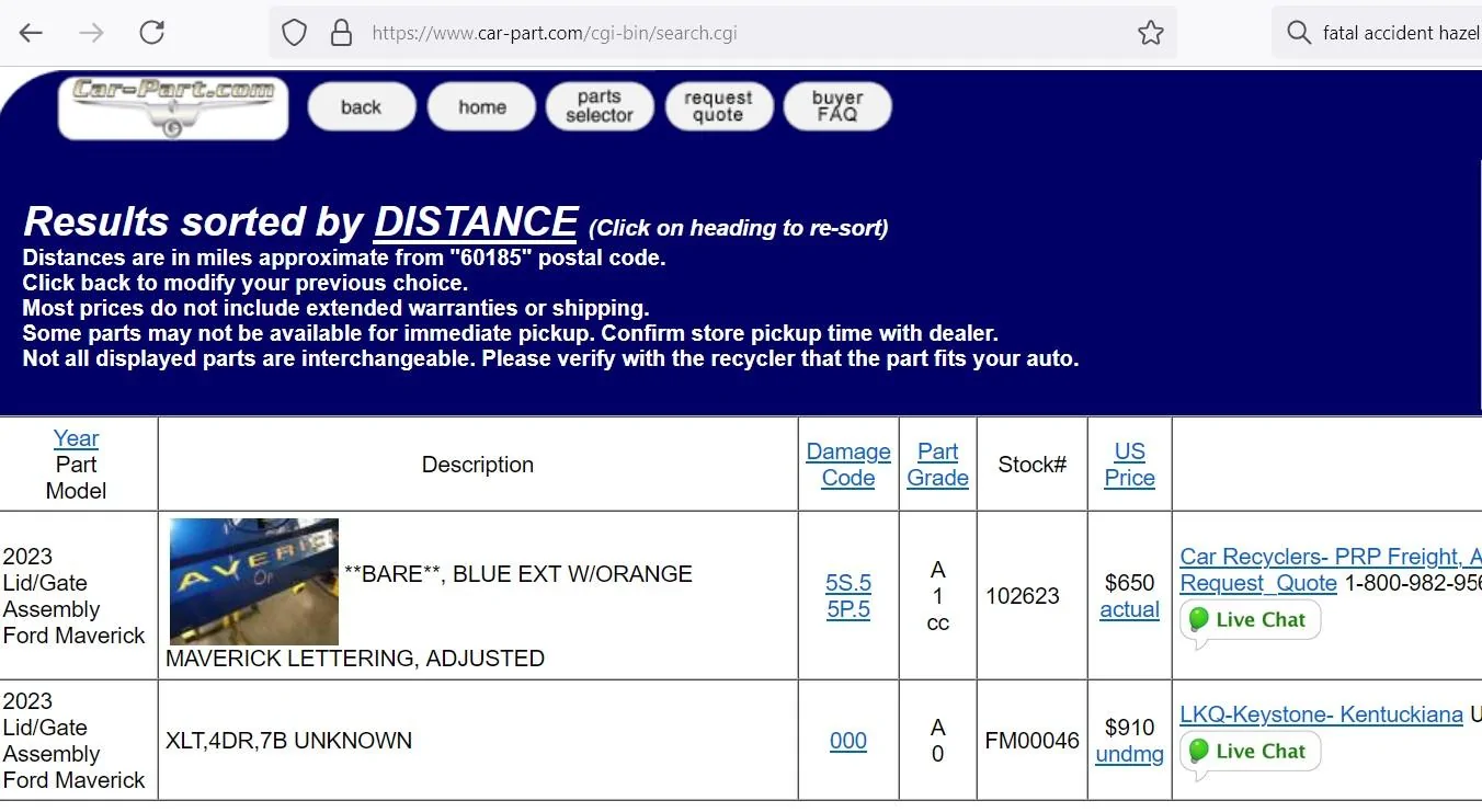 Ford Maverick New tailgate? Screenshot 2024-07-22 130832