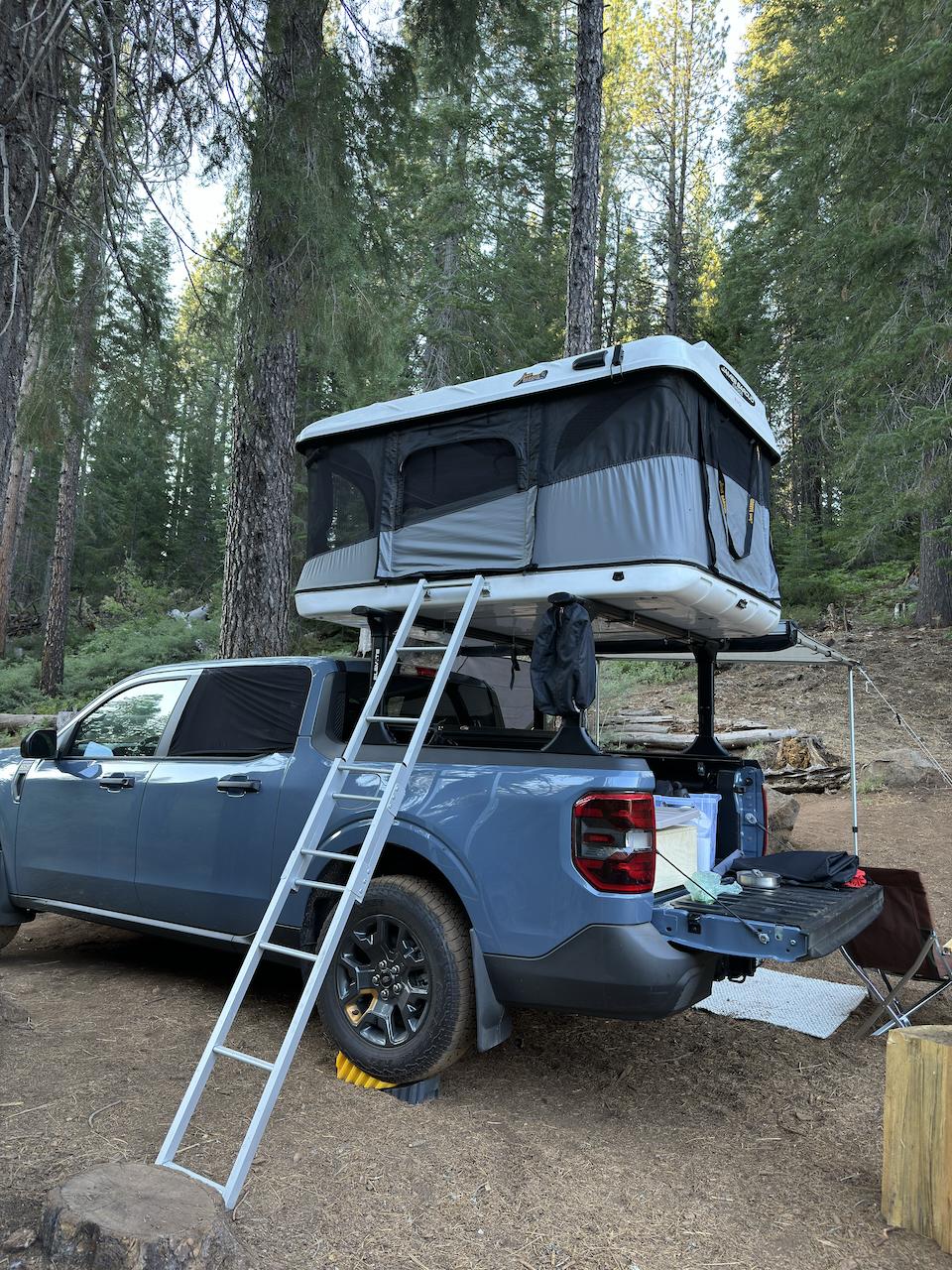 Ford Maverick First Camping Trip — Rooftop Tent Starboard