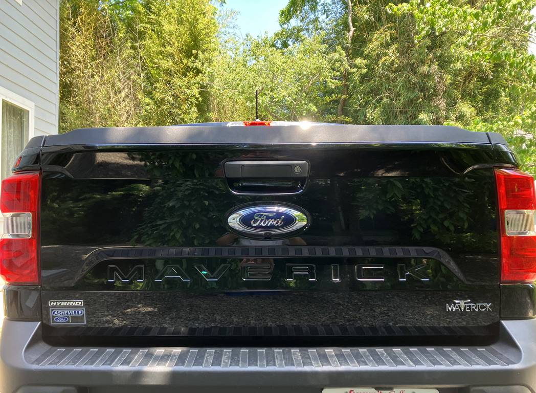 Ford Maverick Hello from Asheville, NC emblem