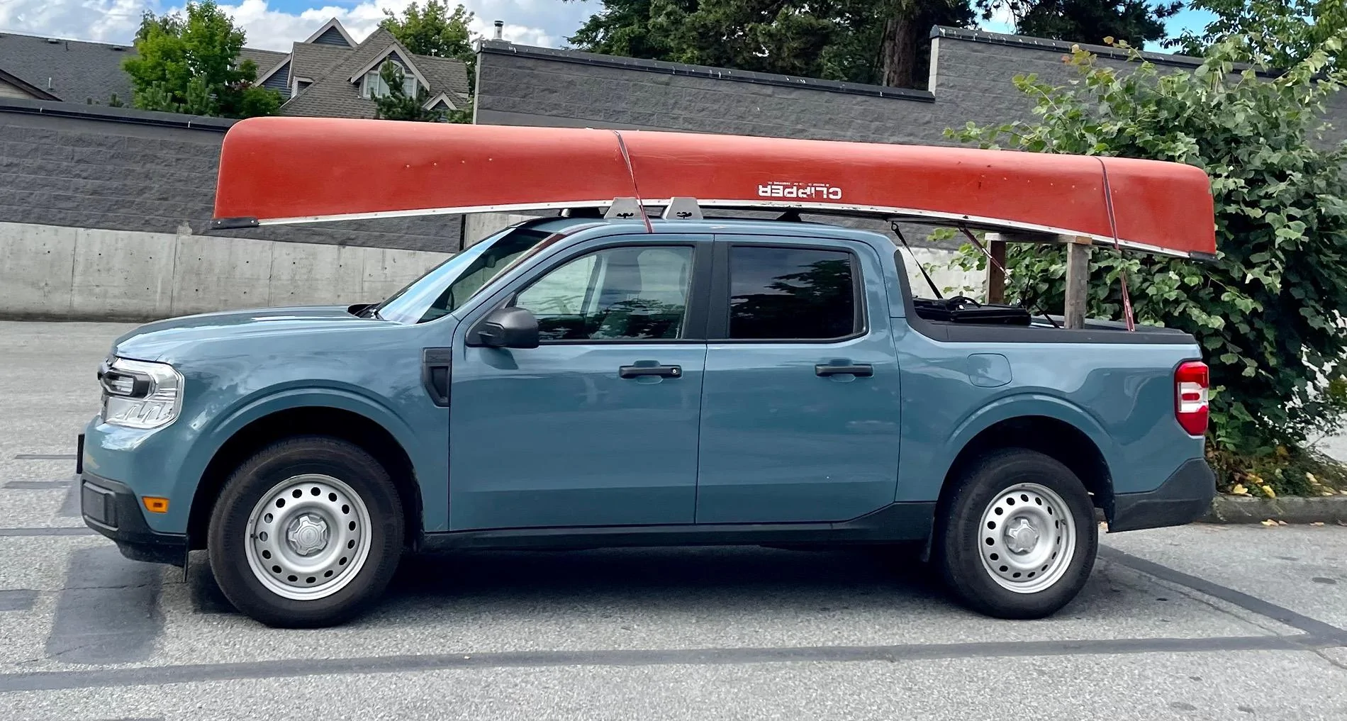 Ford Maverick Canoe hauling 662F620F-B64C-4D29-8D3E-0BBABDBDB5CF