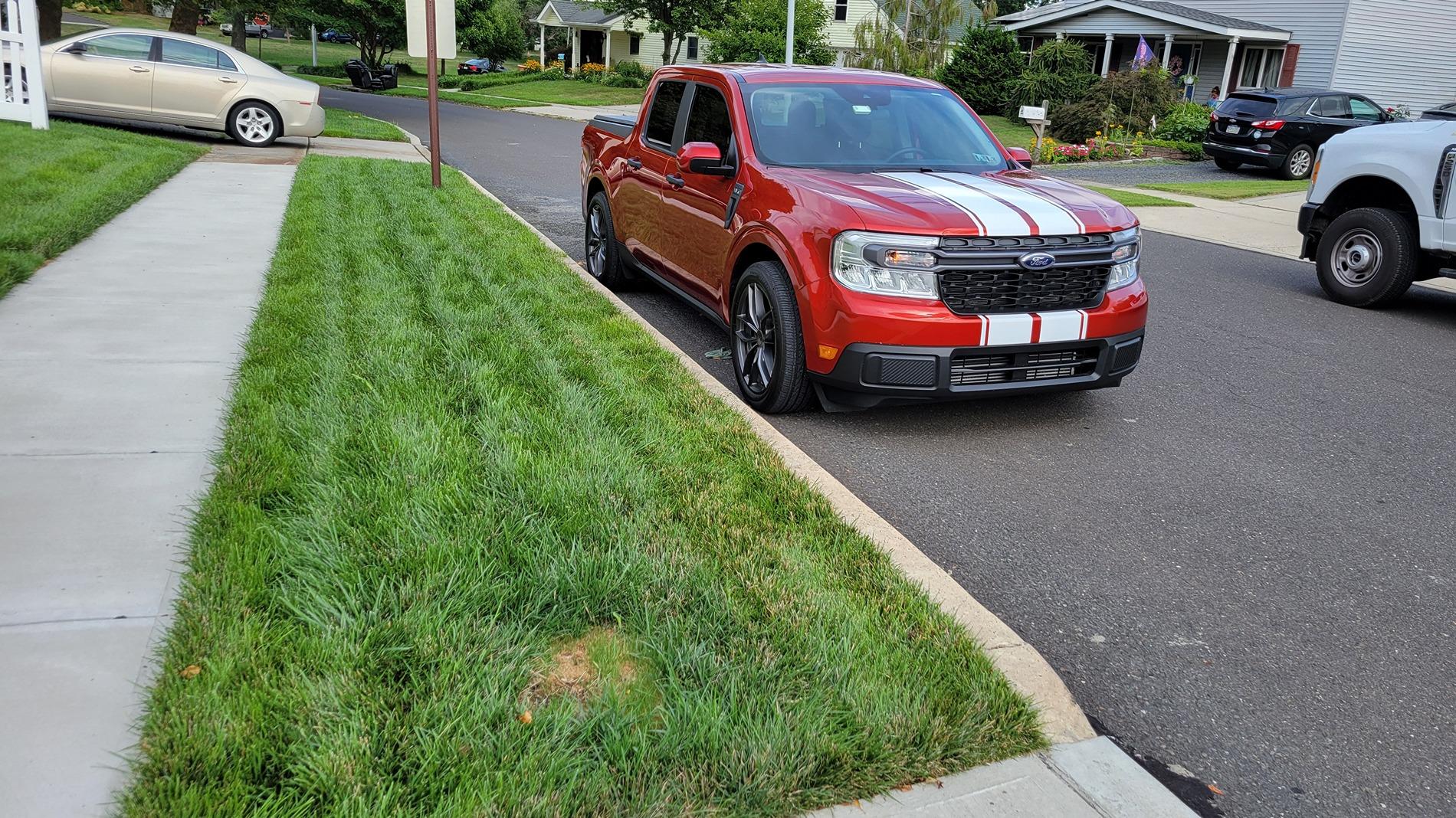 Ford Maverick Added Racing Stripes to my HPR Dropped Maverick - Thoughts? 20240726_162833