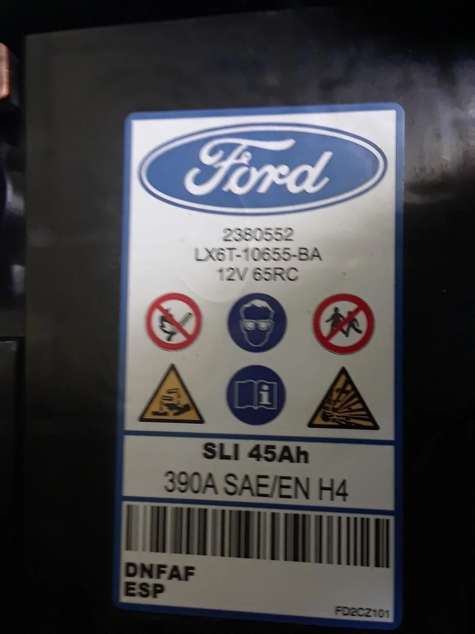 Ford Maverick Hybrid +12V Battery Replacement battery pic