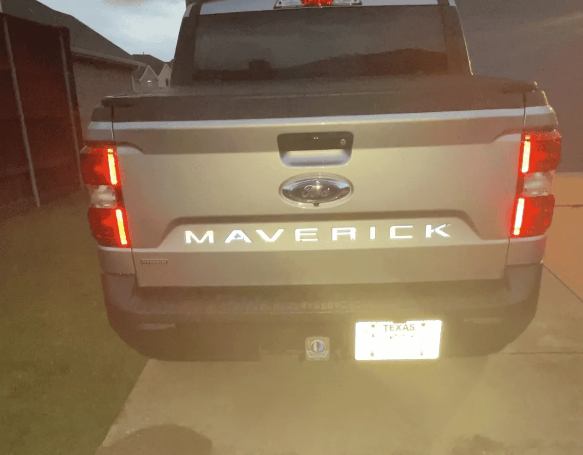 Ford Maverick Black Holo Reflective decal inserts for tailgate Screenshot 2024-07-27 105953