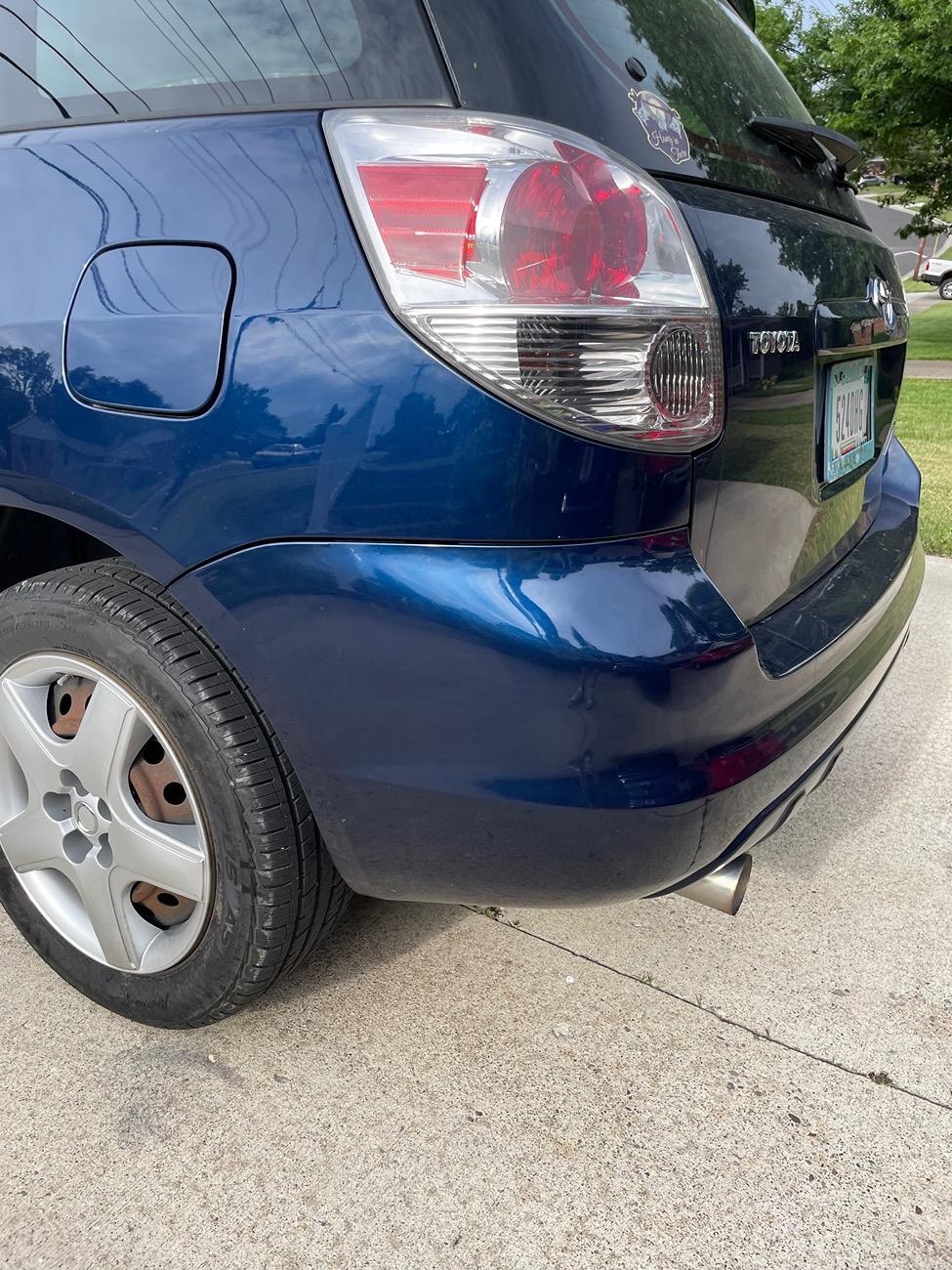 Ford Maverick REAR BUMPER DENT IMG_0150