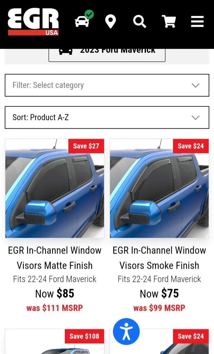Ford Maverick Beware of These Window Vents from Ebay 20240728_150011