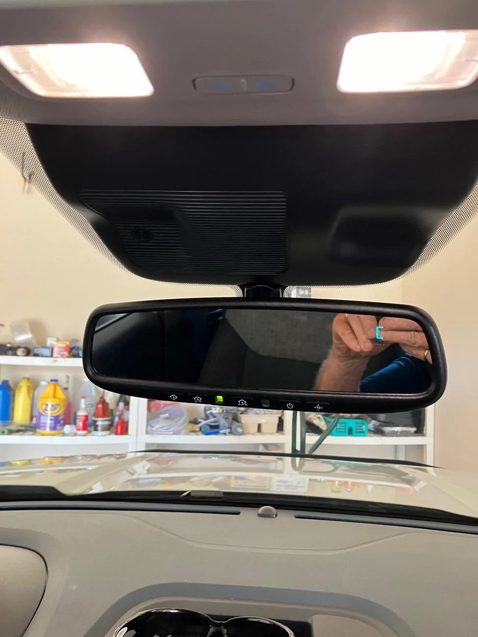 Ford Maverick Kia Homelink mirror installed IMG_3149