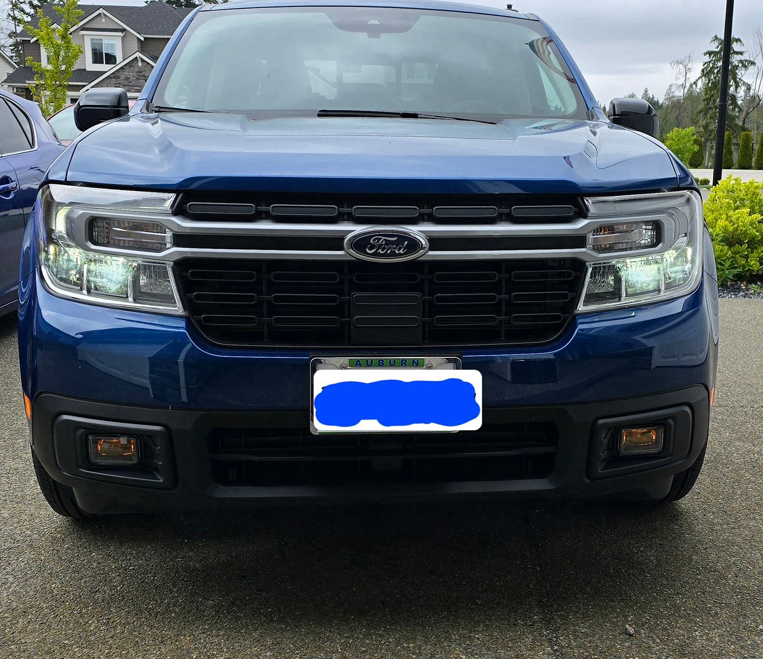 Ford Maverick PNW Atlas Blue Hybrid Build 20240424_191102