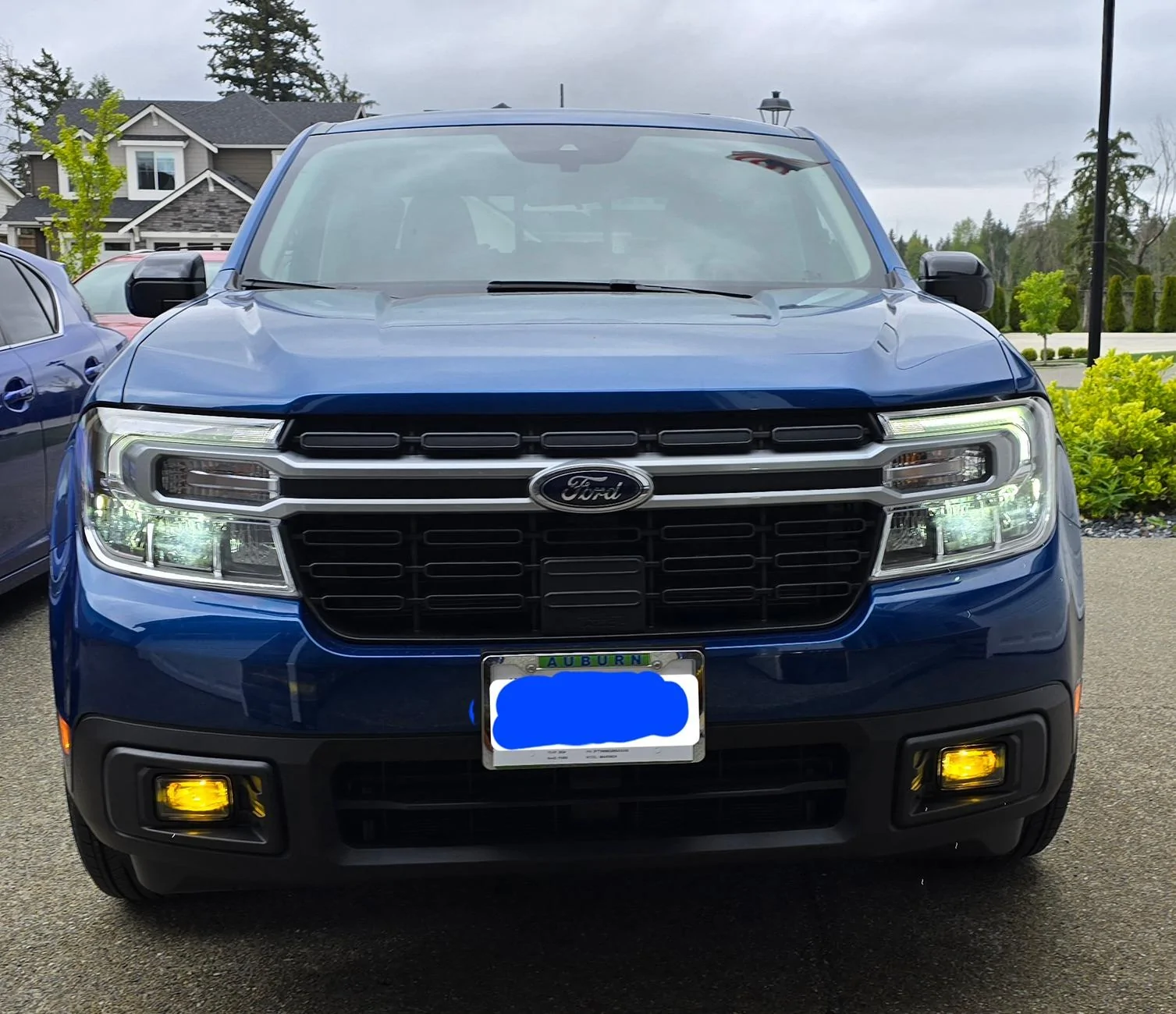 Ford Maverick PNW Atlas Blue Hybrid Build 20240424_133437