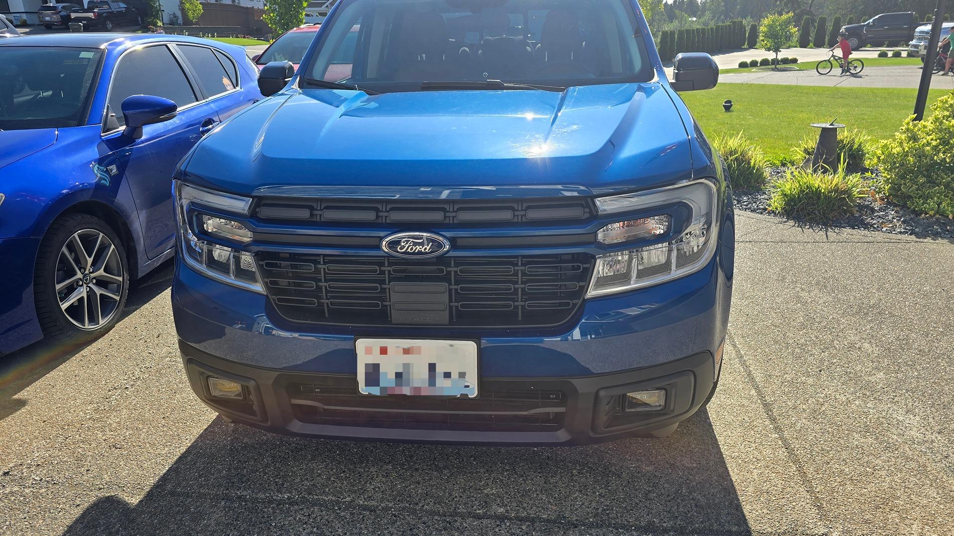 Ford Maverick PNW Atlas Blue Hybrid Build 1000012013