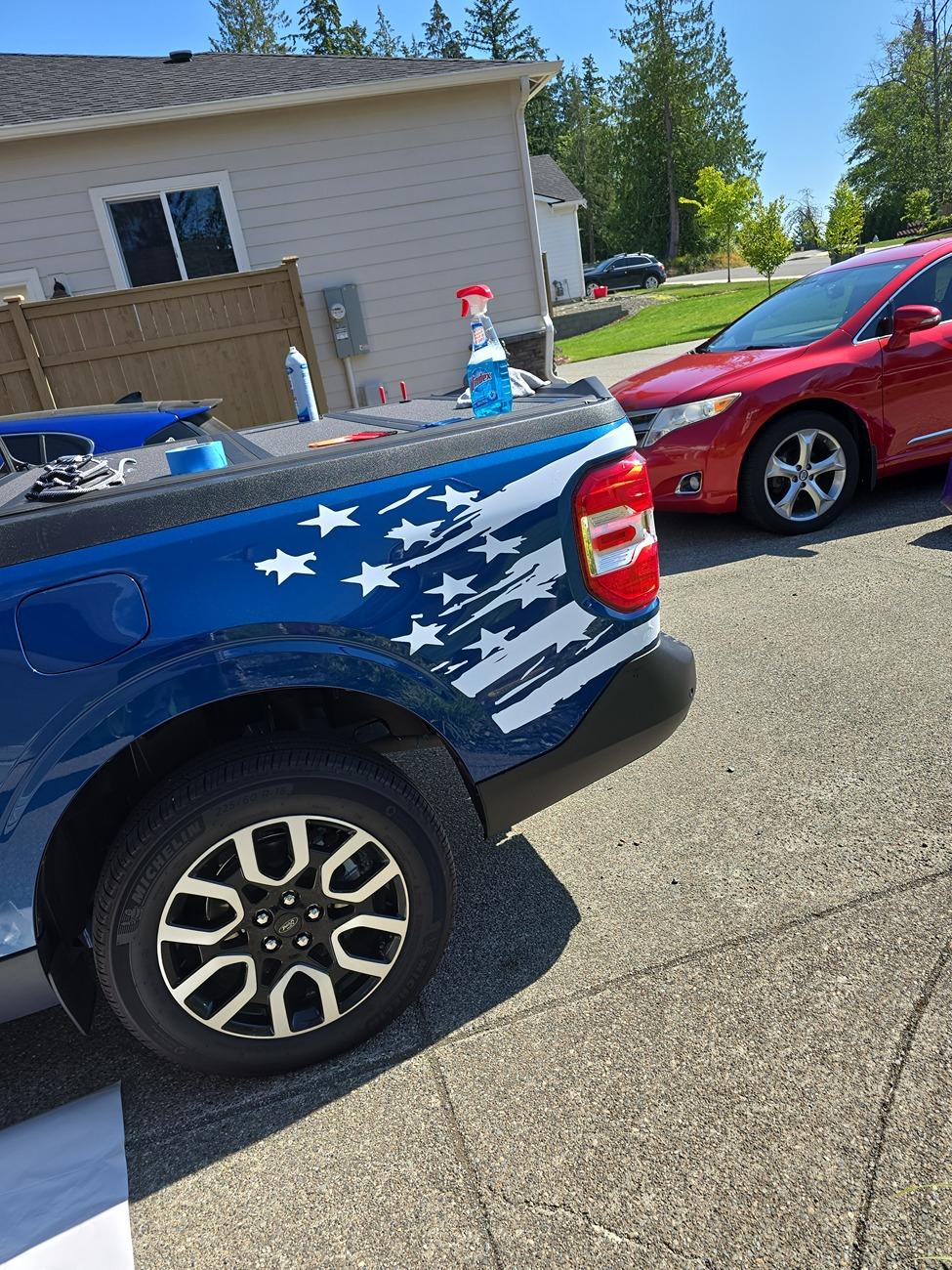 Ford Maverick PNW Atlas Blue Hybrid Build 1000012221