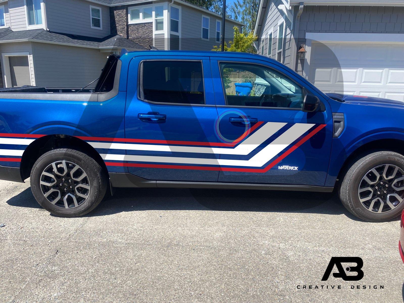 Ford Maverick PNW Atlas Blue Hybrid Build 1000012483