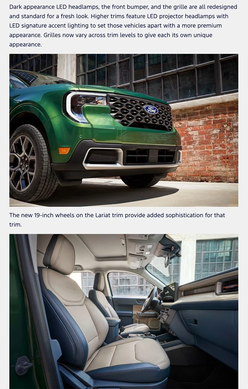 Ford Maverick 🚨 2025 Maverick Debut! Pricing, Tech Specs, Order Guide, Wallpaper Photos, Videos Screenshot 2024-07-31 at 3.11.39 AM