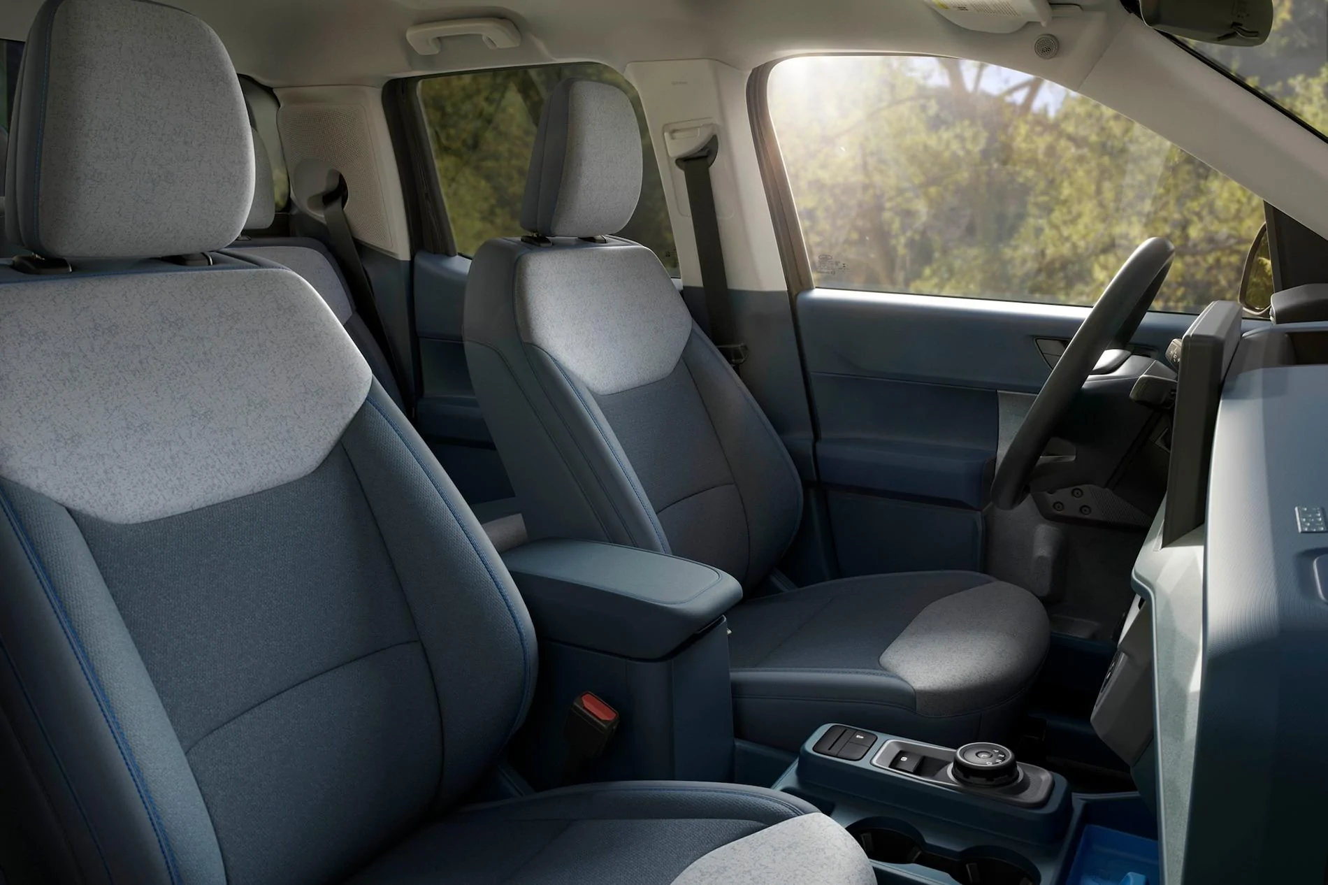 Ford Maverick 🚨 2025 Maverick Debut! Pricing, Tech Specs, Order Guide, Wallpaper Photos, Videos 2025 Ford Maverick XLT Interior with Grabber Blue Accents