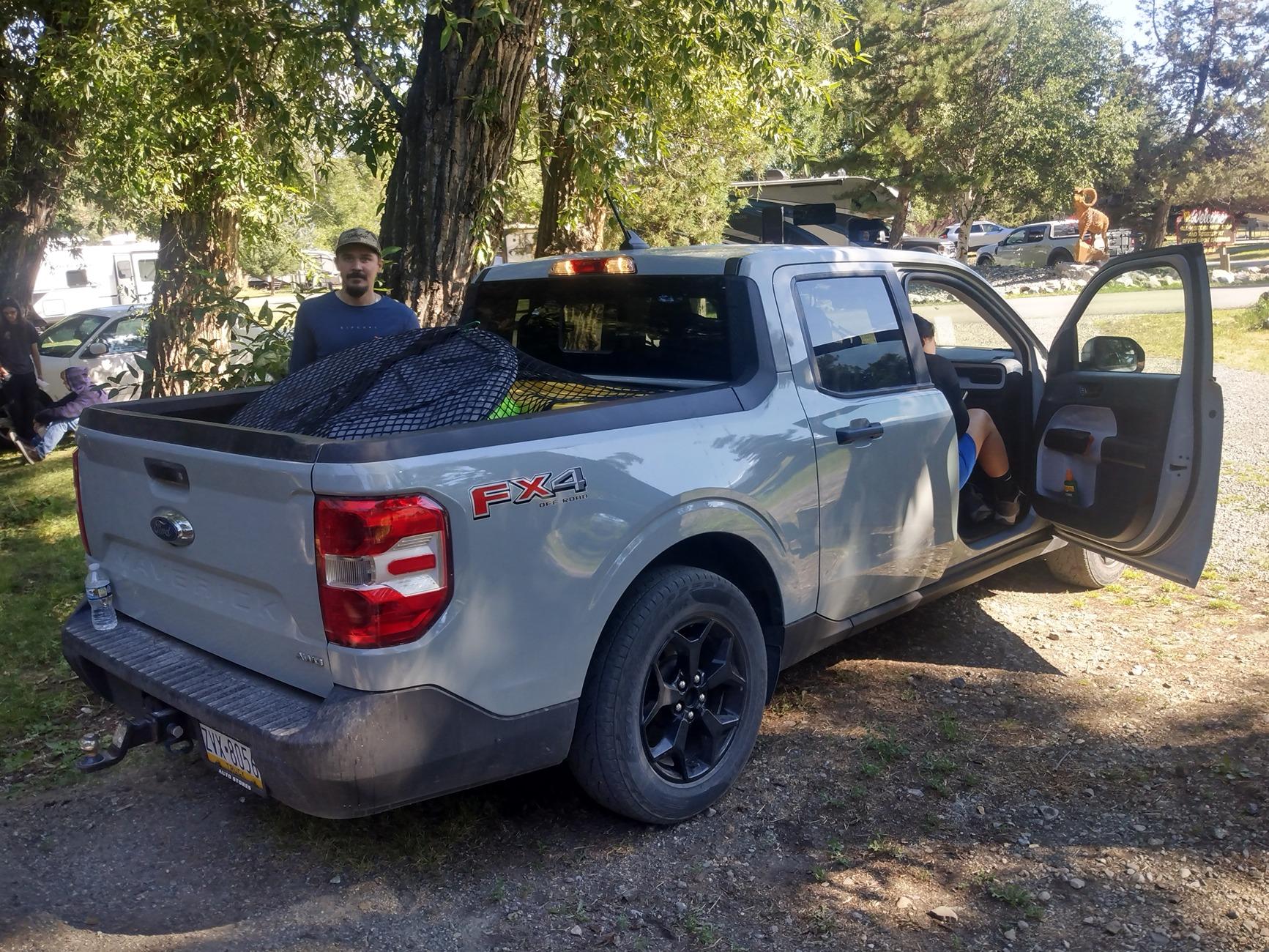 Ford Maverick Three Avalanche Grey Mavs at KOA in Livingston MT IMG_20240731_100335874_HDR