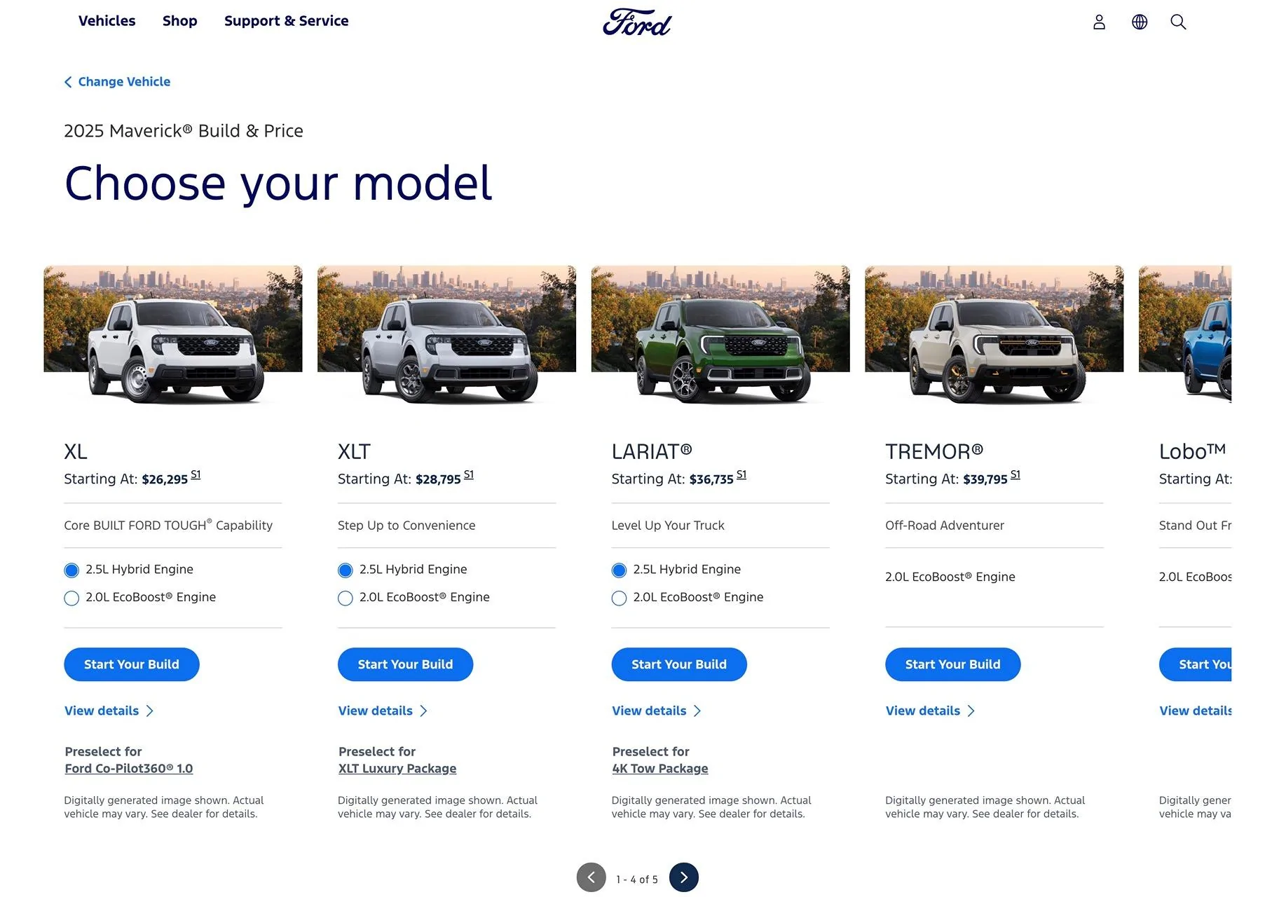Ford Maverick 🛒 2025 Maverick Build & Price Online! Whats Your Build? Image 8-1-24 at 6.40 AM
