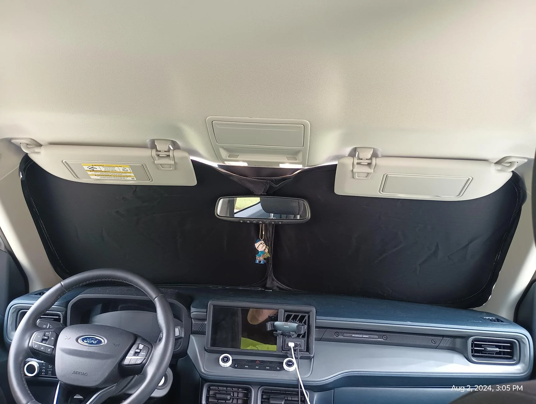 Ford Maverick Mabett sunshade pics and review IMG_20240802_150536832