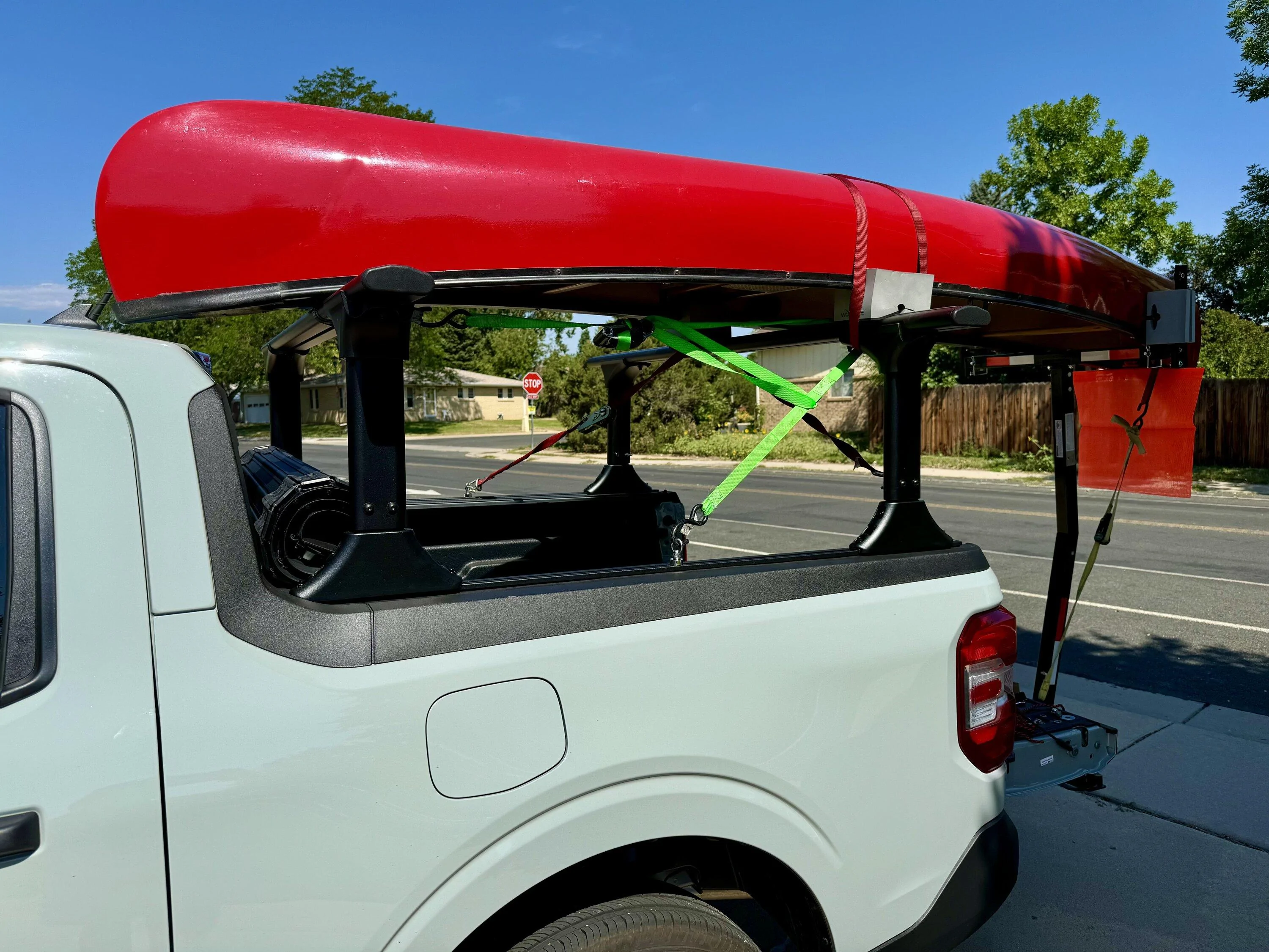 Ford Maverick Racked and Ready!  (for canoe transport) IMG_2268