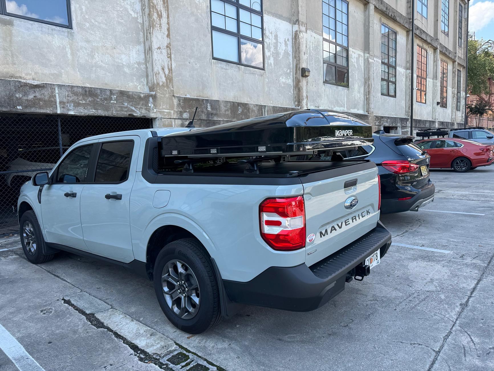 Ford Maverick iKamper Mini RTT rooftop tent fits my Maverick perfectly! IMG_3226