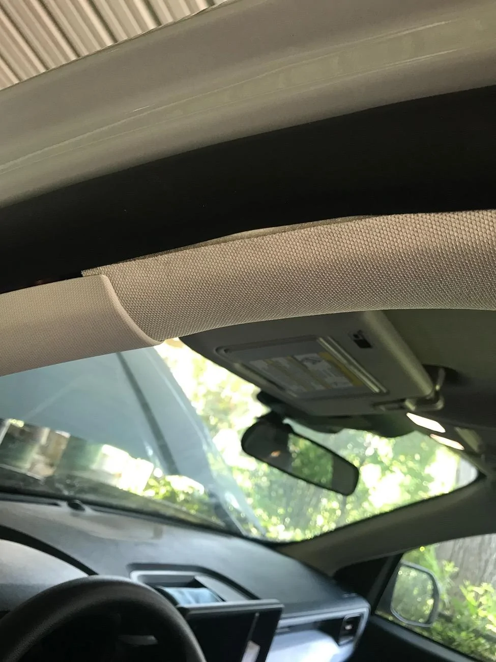Ford Maverick Headliner Door seal overlap FD49D452-5880-4BDC-992E-EF3502341FC7