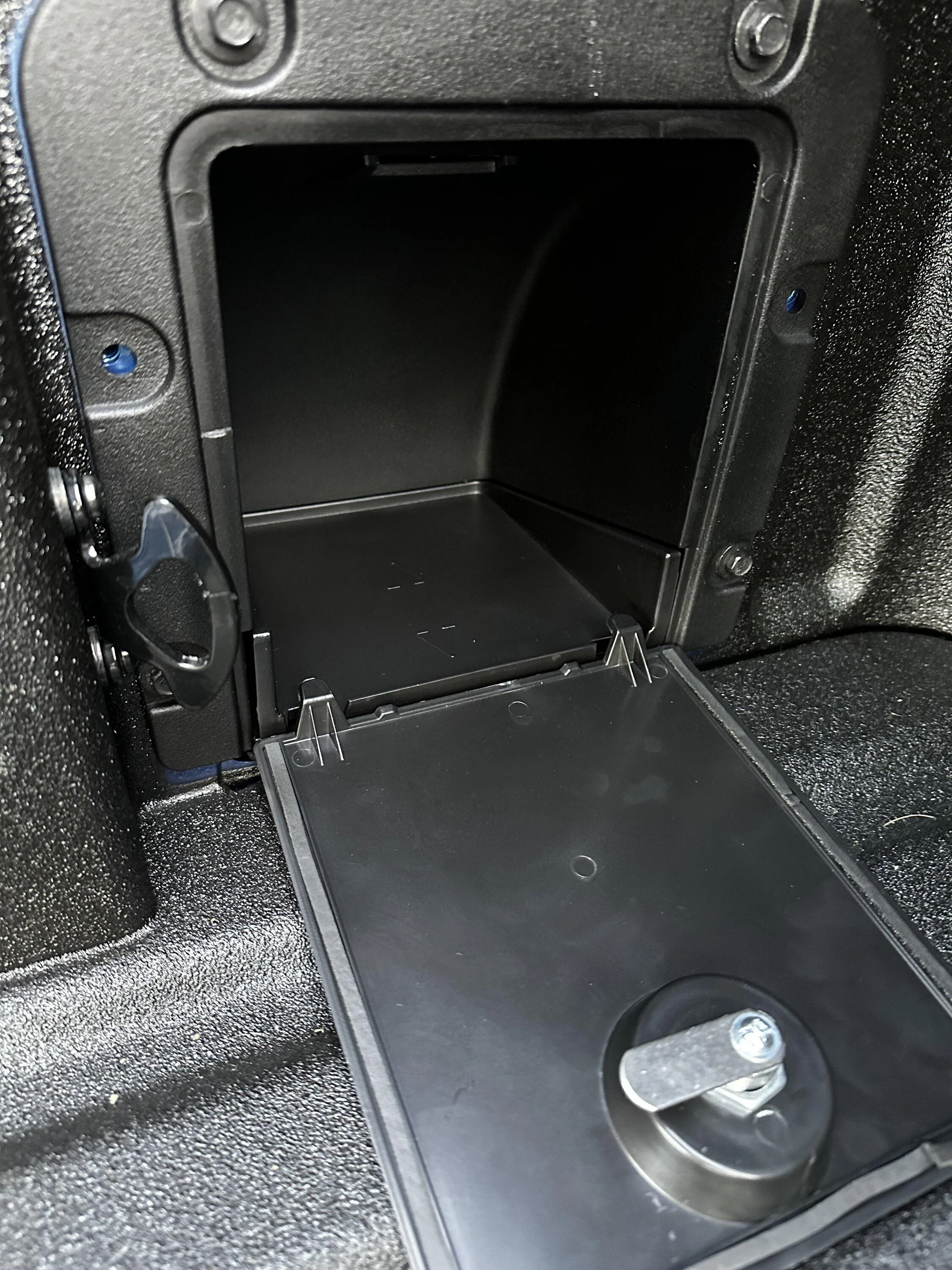 Ford Maverick Mabett storage bins installed. I like them! IMG_2894