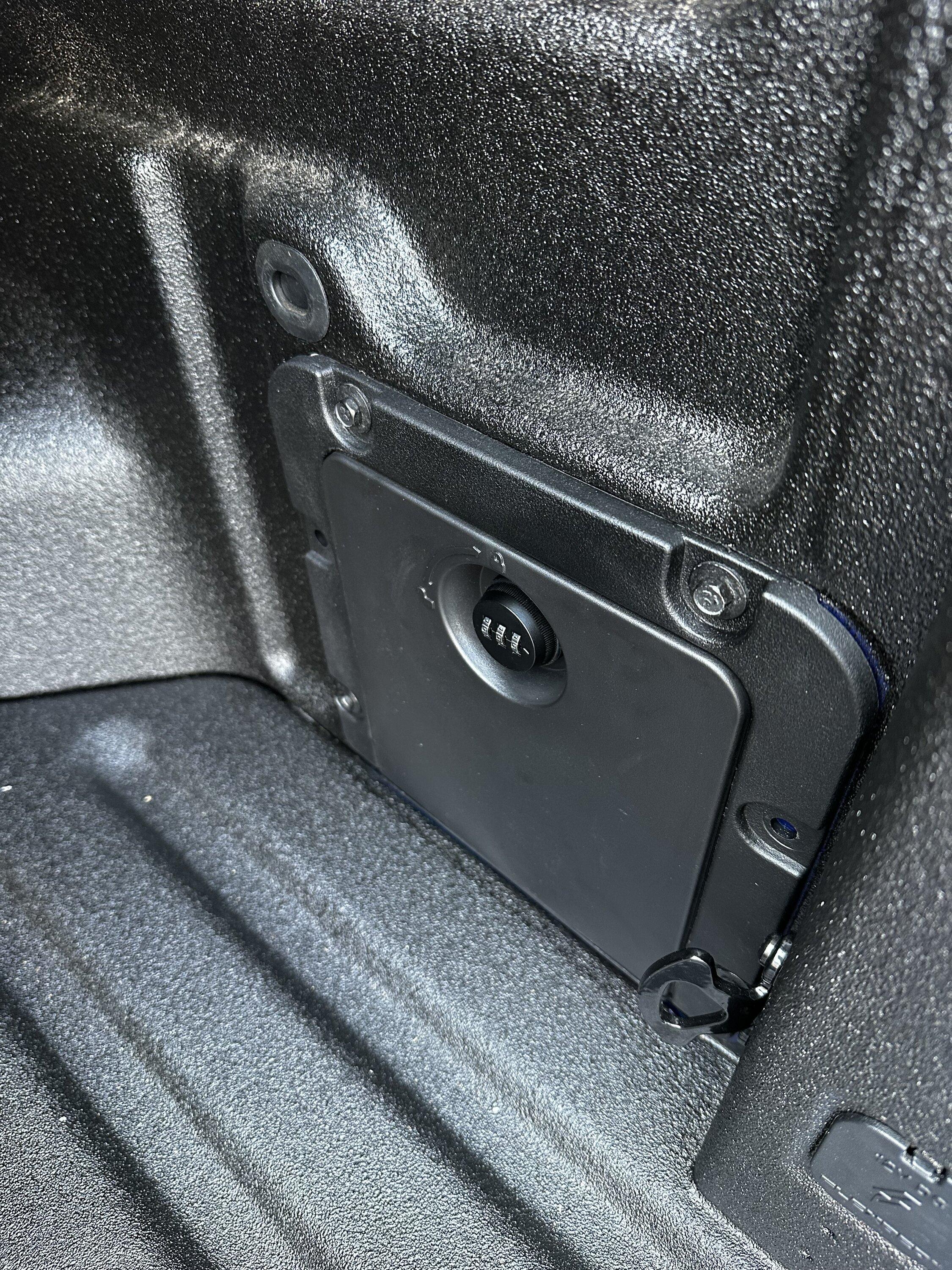 Ford Maverick Mabett storage bins installed. I like them! IMG_2891