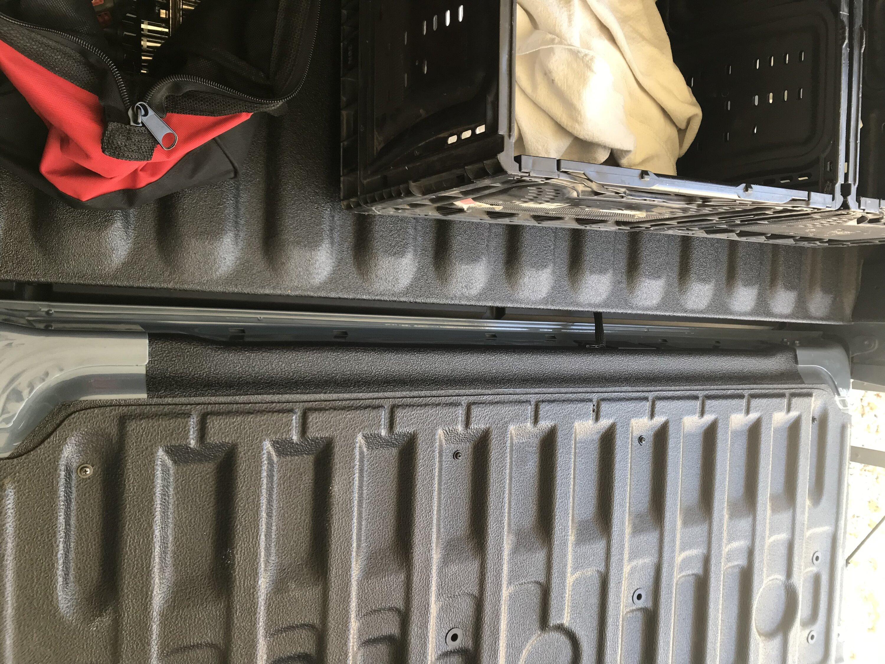 Ford Maverick Tailgate with factory spray in bed liner mod…… IMG_3637