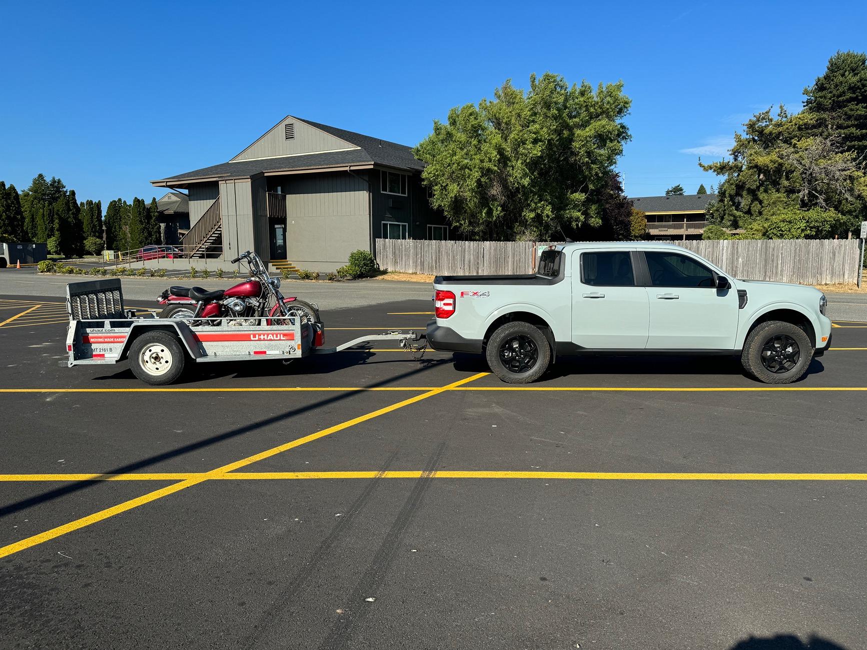 Ford Maverick Maverick on a U-Haul Trailer.... IMG_0782