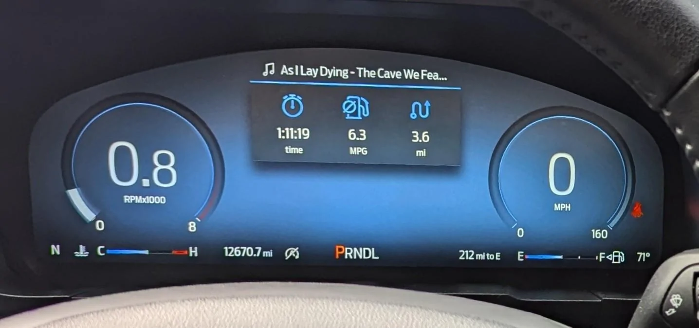 Ford Maverick Full digital gauge cluster from Ford Escape swap into Maverick 1000011208