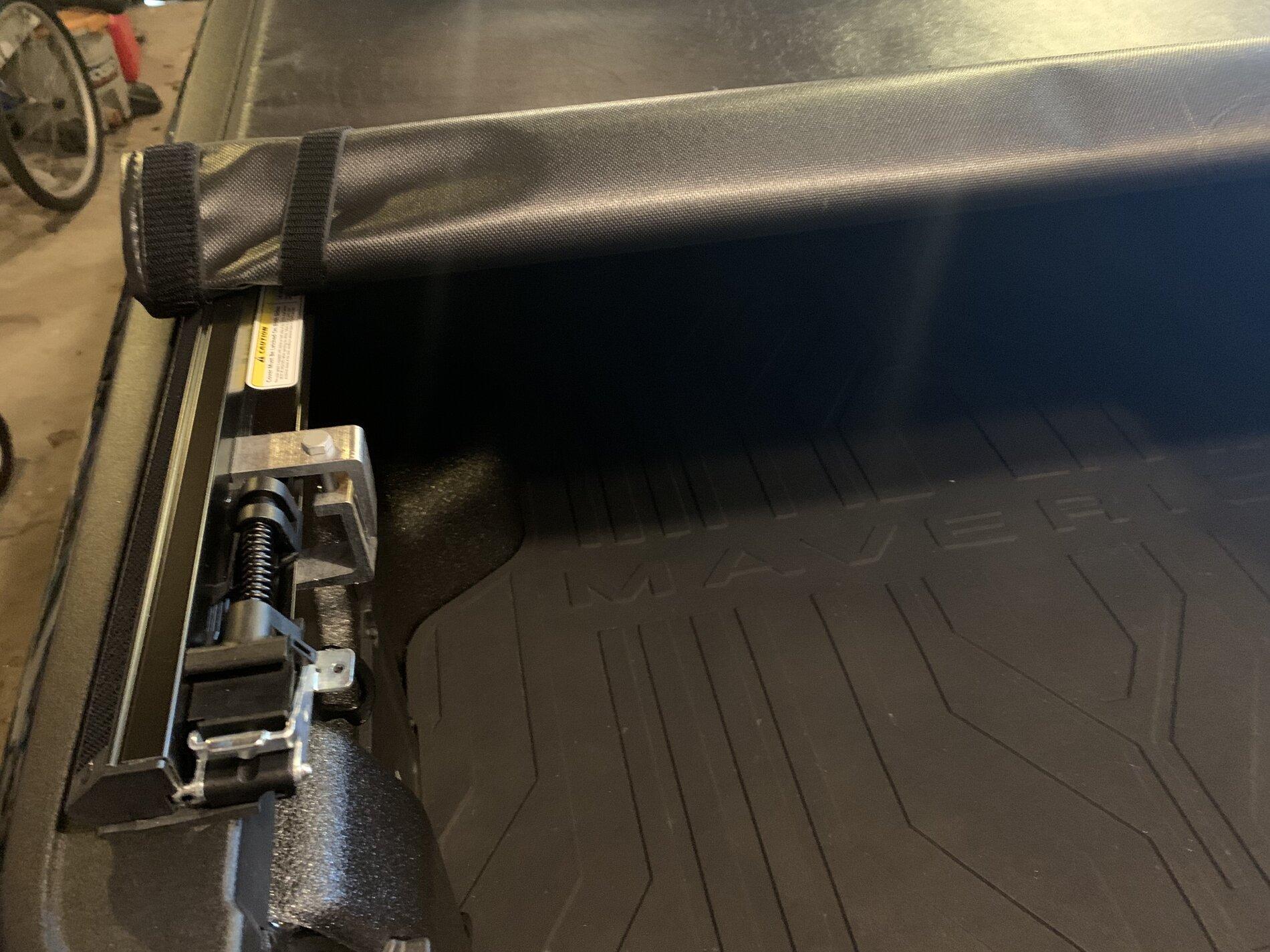 Ford Maverick Ford soft roll up tonneau cover installed F476C304-CA9C-48AD-B1C6-F806B0FDA68E