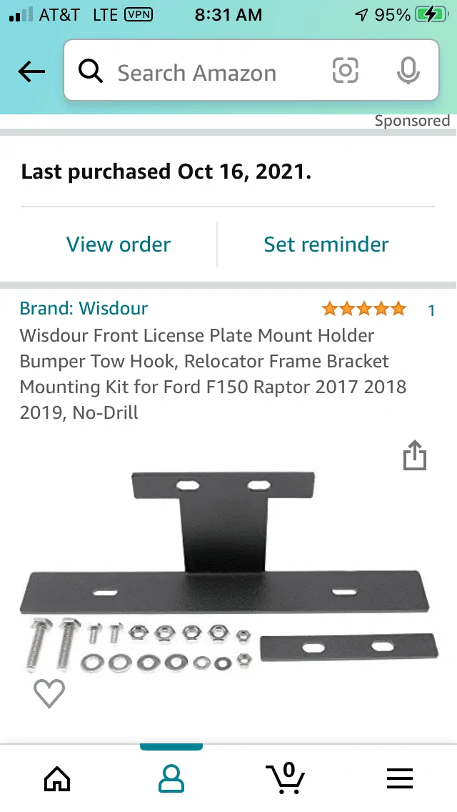 Ford Maverick FX4 Tow Hook License Plate Mount solution? 56E0613A-1D53-4FE0-8201-02A7BFEFACB5