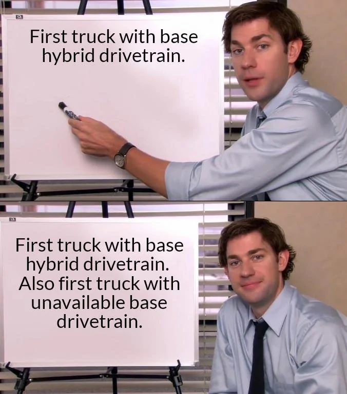 Ford Maverick If we cant get hybrid engine why do we have to pay for the eco boost engine. Jim Halpert Explains 06112021041425