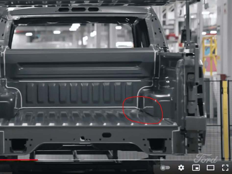 Ford Maverick Bed floor separation / gap from side of bed - normal or issue? Ford Production video - ga
