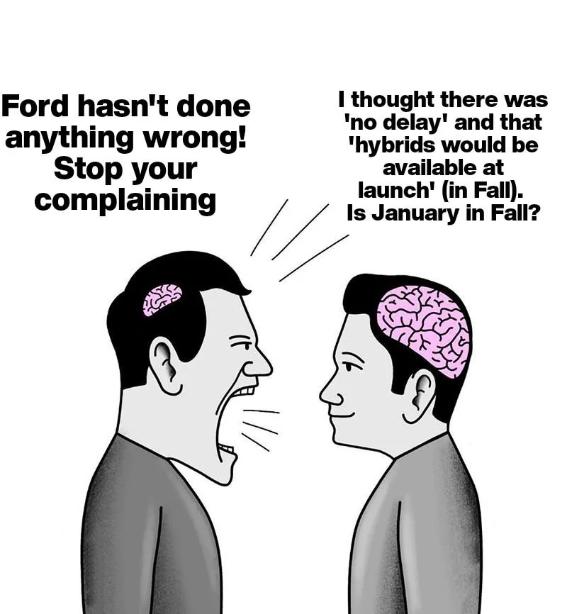 Ford Maverick Maverick Memes -  fun diversion while we wait [ ** NO POLITICS ** ] Small Brain Man Shouting at Big Brain Man 16112021053739