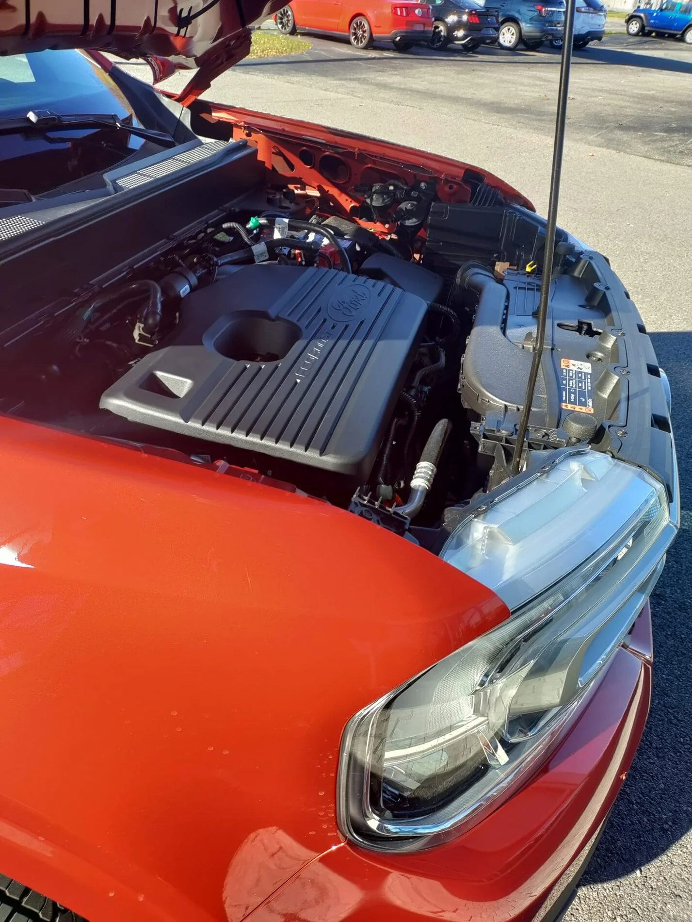 Ford Maverick Engine Cover installed in 2.0L Ecoboost Maverick engine bay (From Escape) 256828038_4882862238400071_8047180585201986615_n